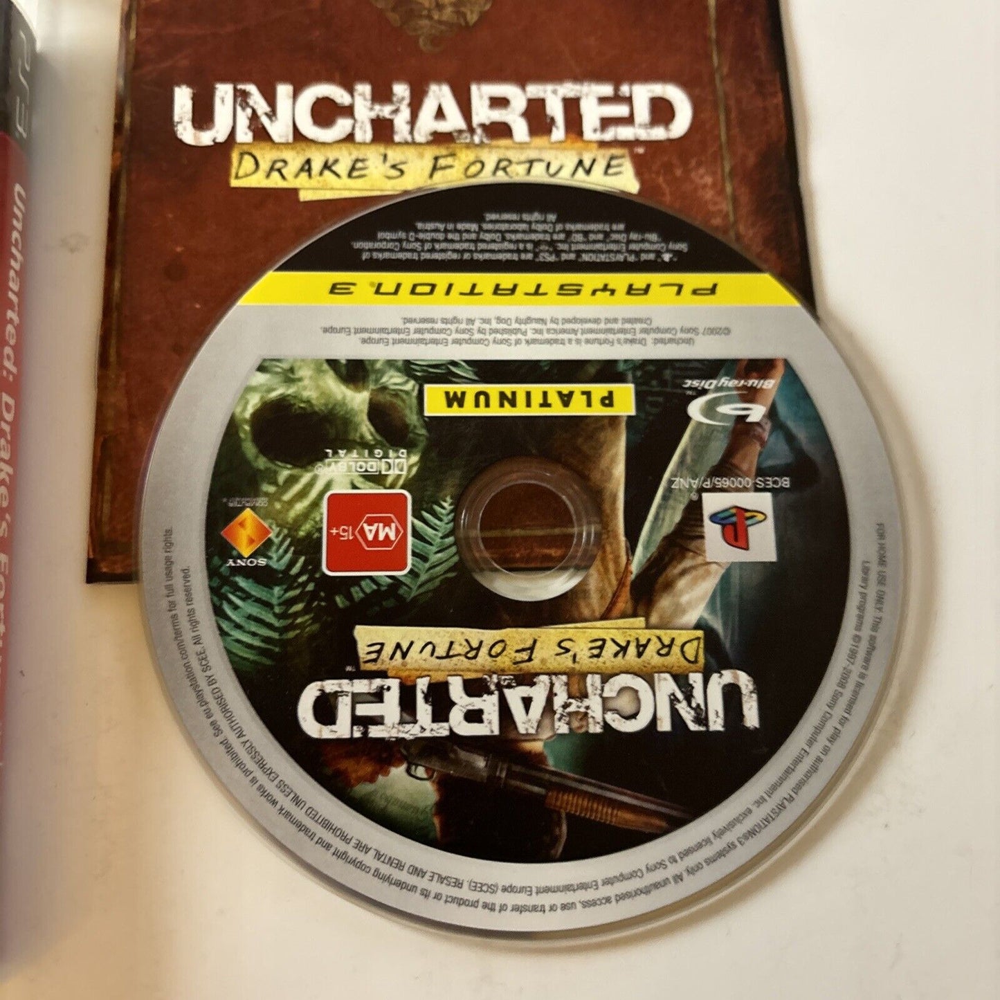 Uncharted: Drake's Fortune Sony Playstation 3 Game Manual