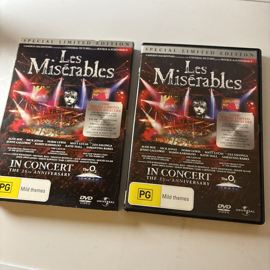 Les Miserables (25th Anniversary Special Edition, DVD, 2011, 2-Disc) Region 4 &2