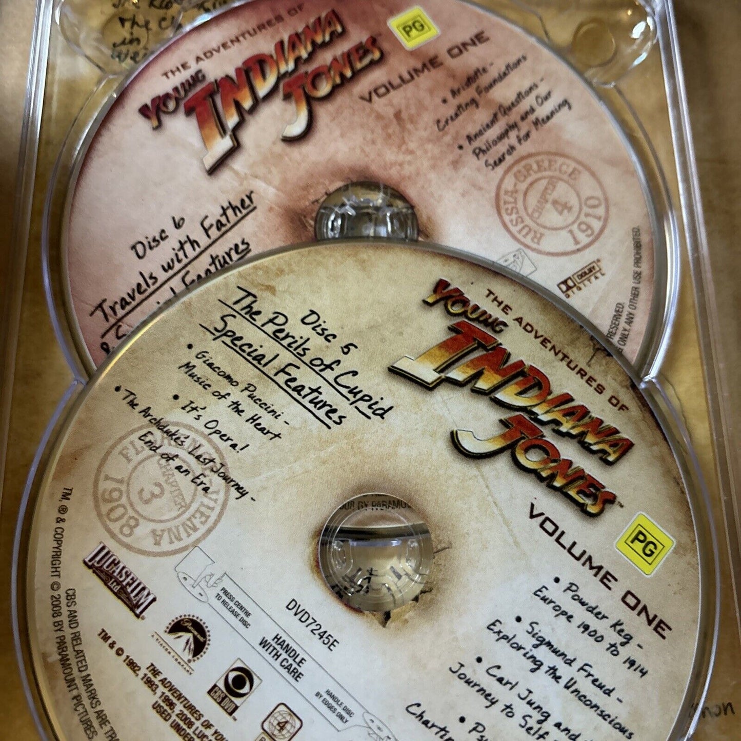 The Adventures Of Young Indiana Jones - Vol One (DVD, 11-Disc) *Missing 1 Disc*