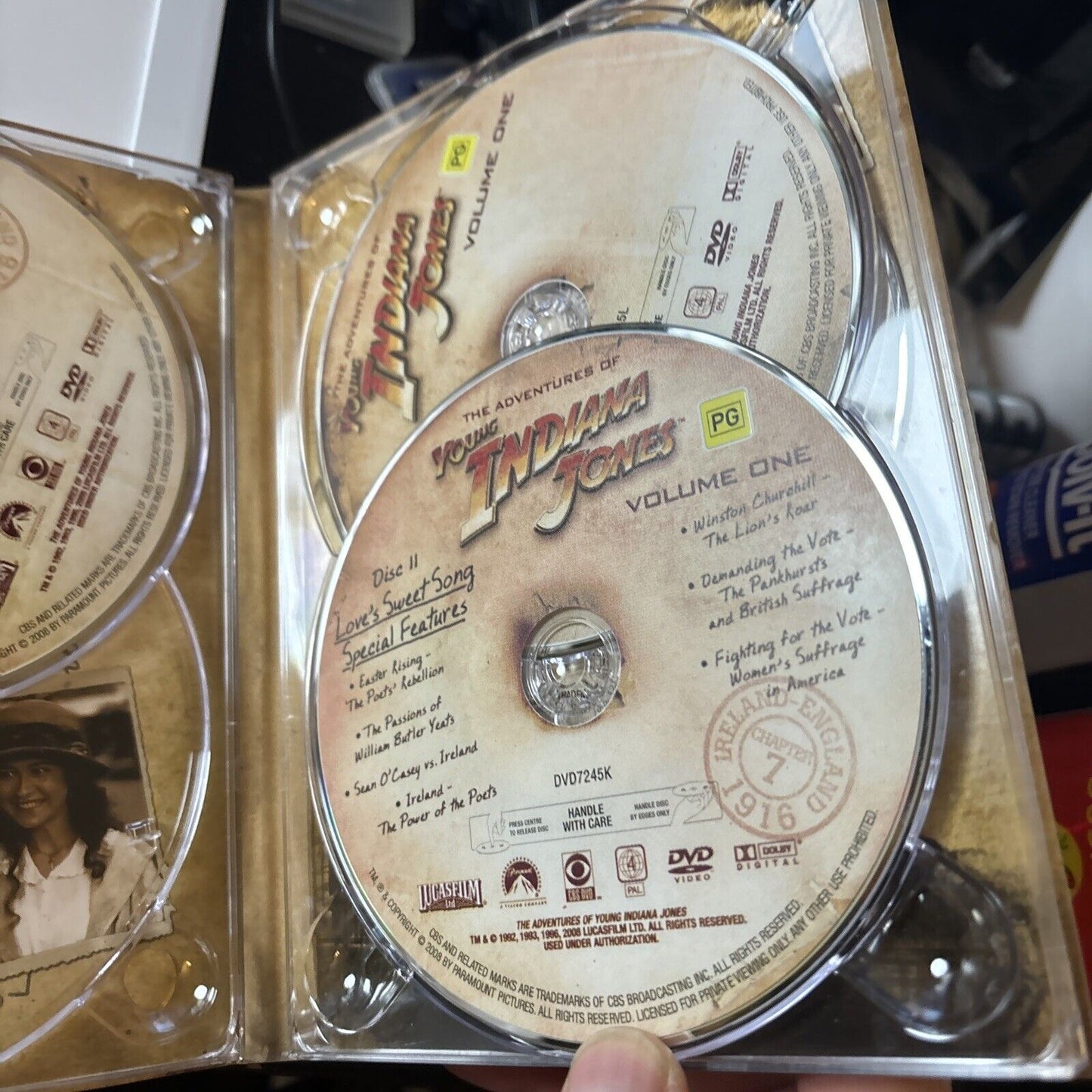 The Adventures Of Young Indiana Jones - Vol One (DVD, 11-Disc) *Missing 1 Disc*