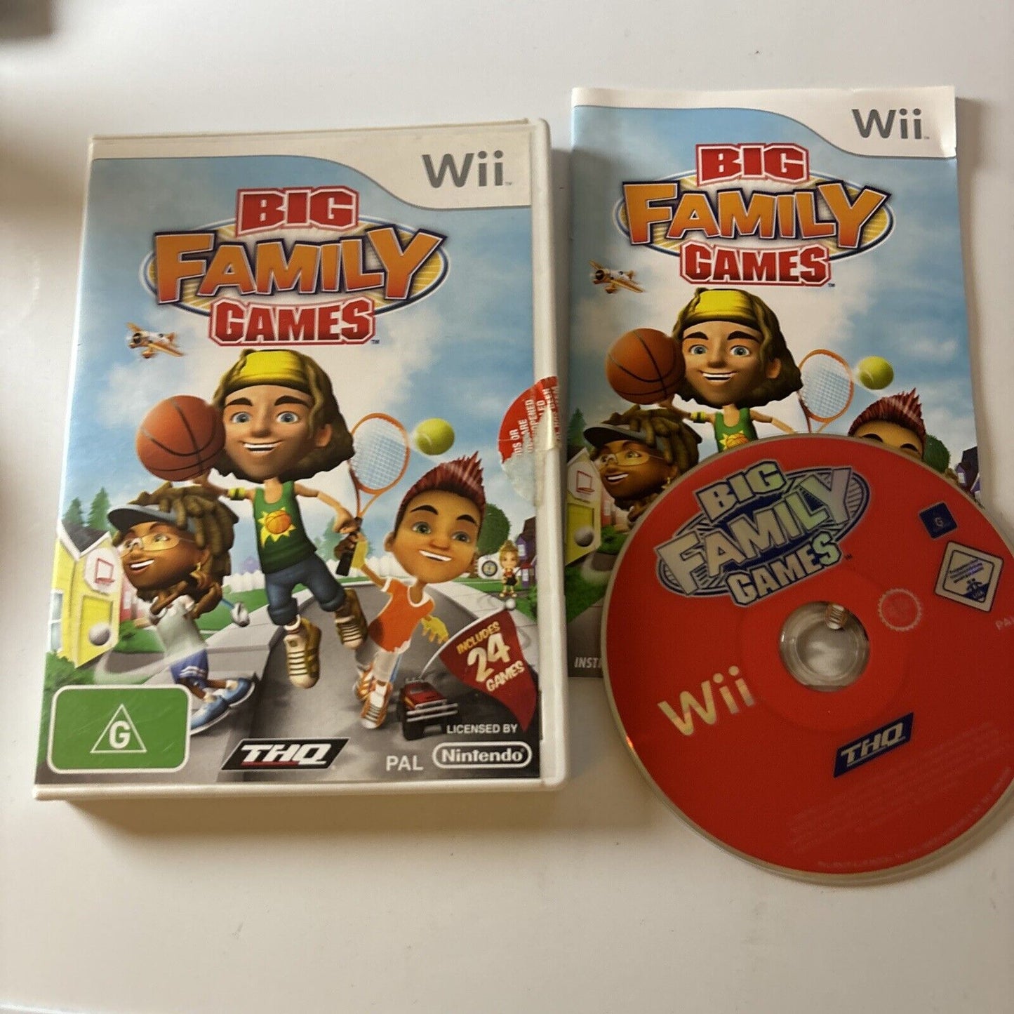 Big Family Games Nintendo Wii Manual PAL