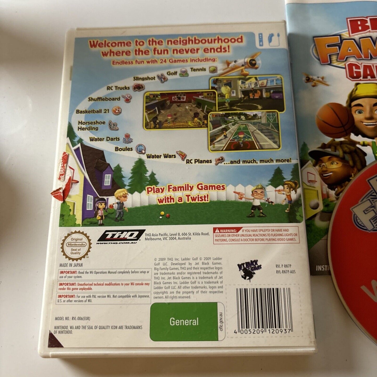 Big Family Games Nintendo Wii Manual PAL