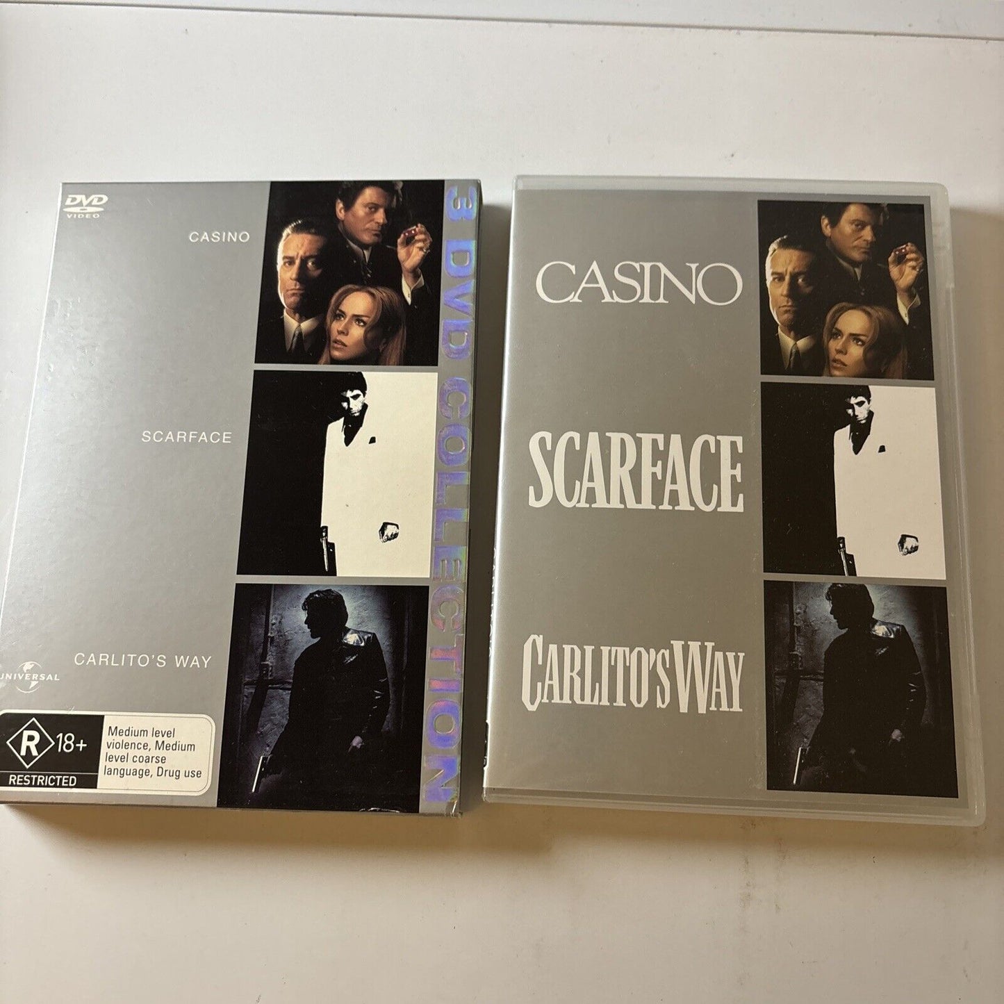 Casino / Scarface / Carlito's Way (DVD, 2006) Al Pacino Region 4 &2
