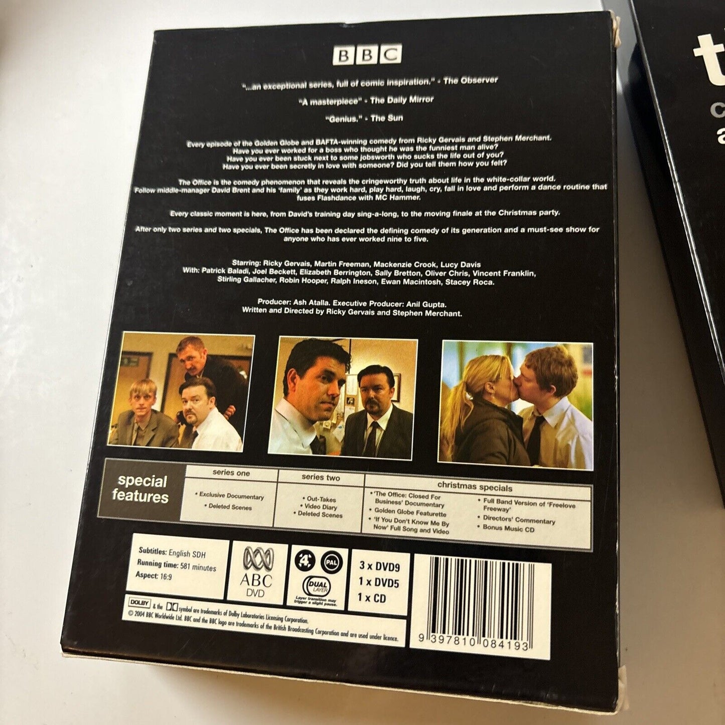 The Office UK Version - Complete Series & Christmas Special (DVD, 2001) Region 4