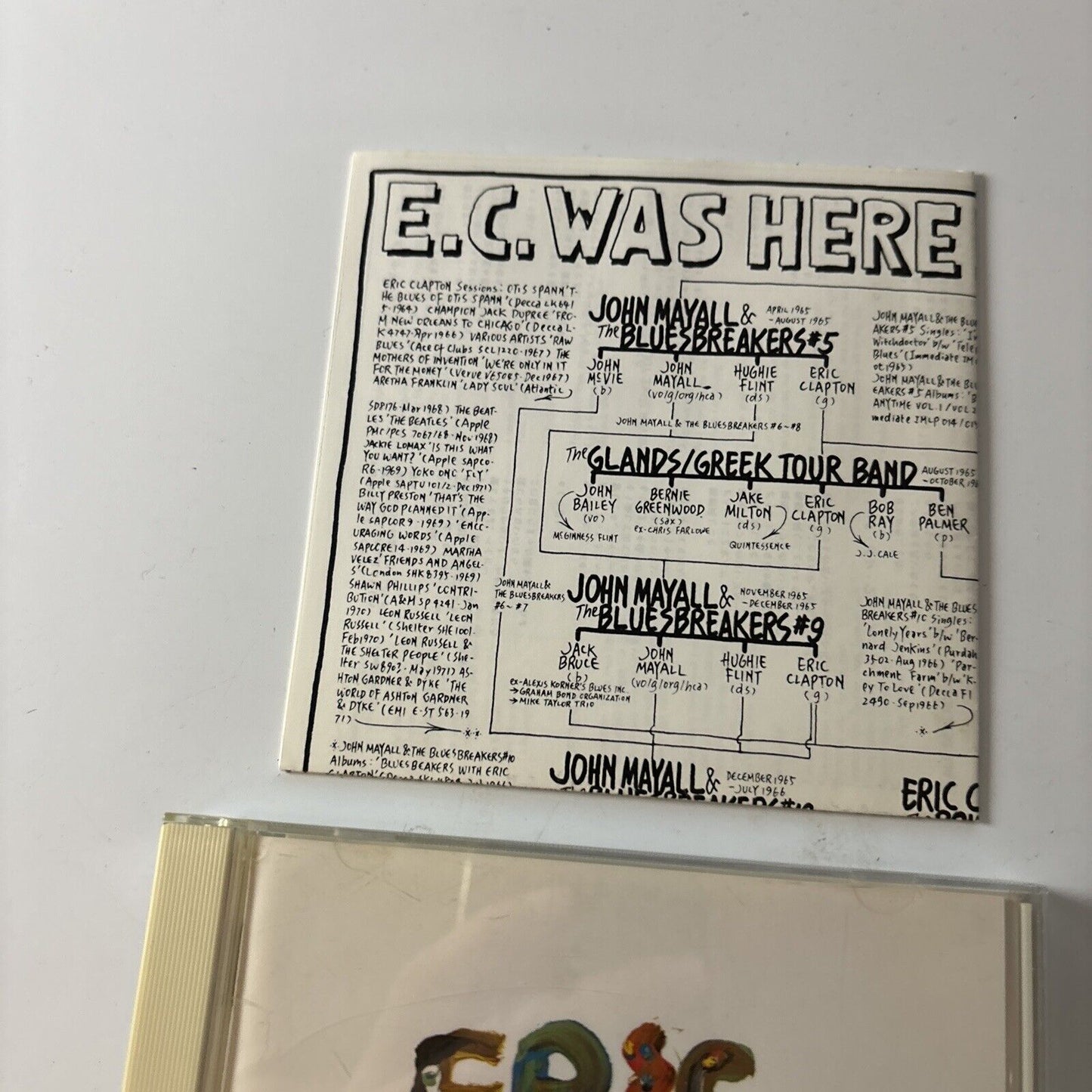 Eric Clapton - Behind The Sun (CD, 1985) Japan Wpcr-1159