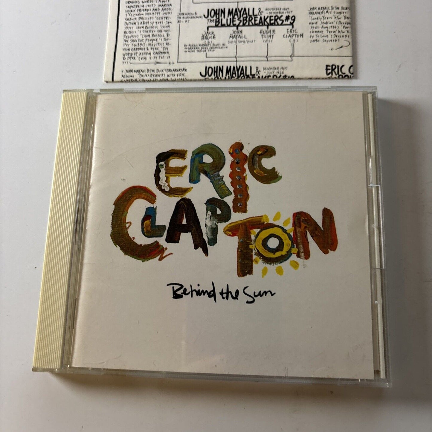 Eric Clapton - Behind The Sun (CD, 1985) Japan Wpcr-1159