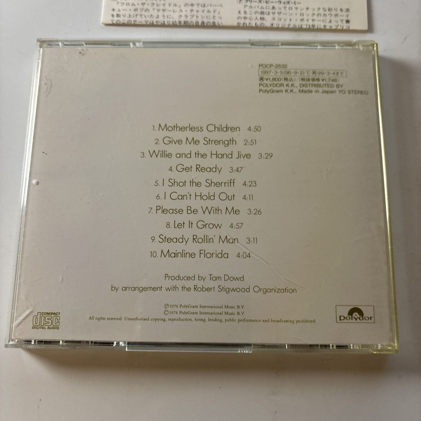 Eric Clapton - 461 Ocean Boulevard (CD, 1974) Japan Pocp-2532