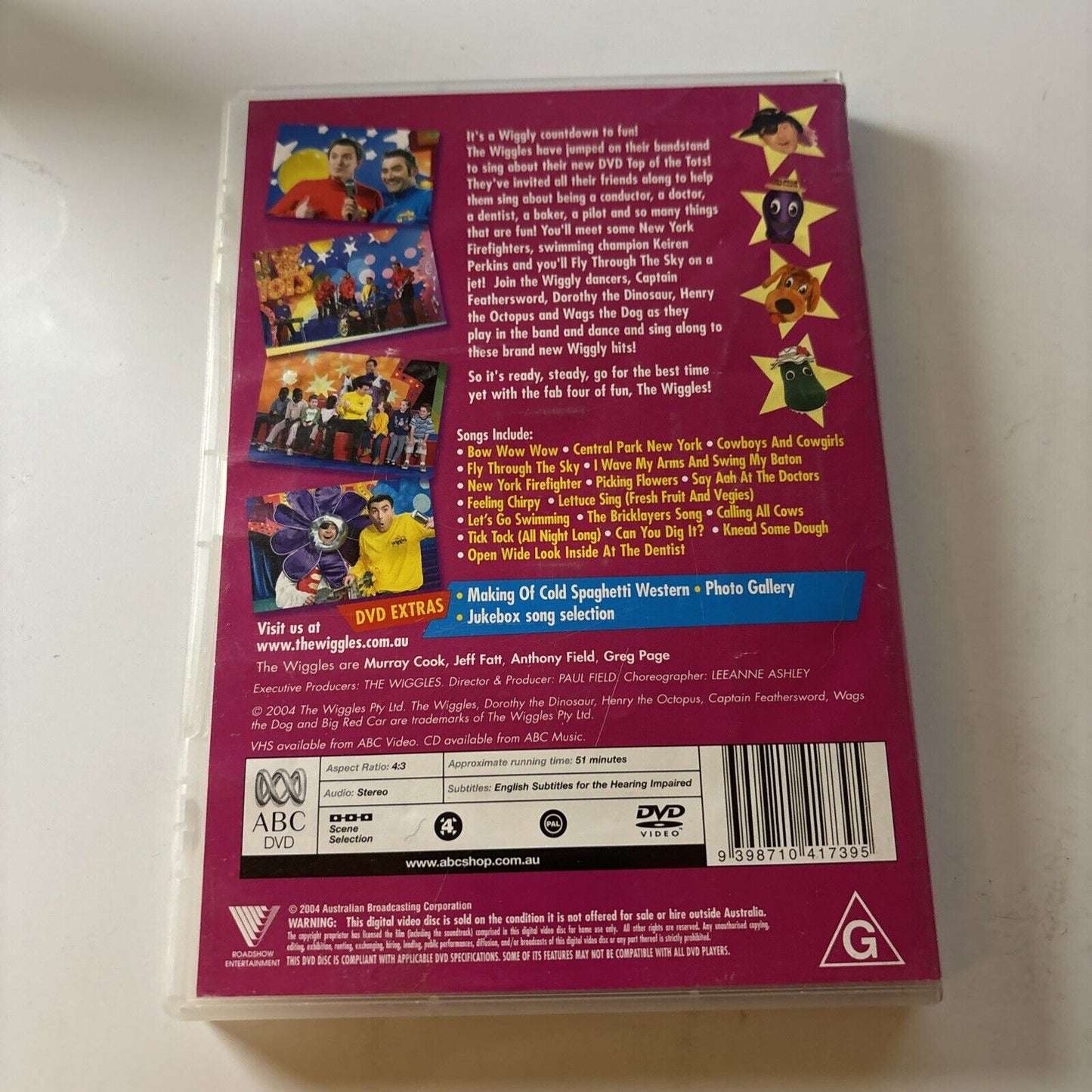 The Wiggles - Top of the Tots (DVD, 2004)    Region 4