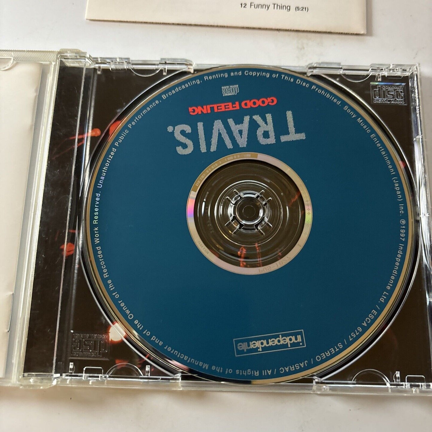 Travis - Good Feeling (CD, 1997) Japan Esca-6757