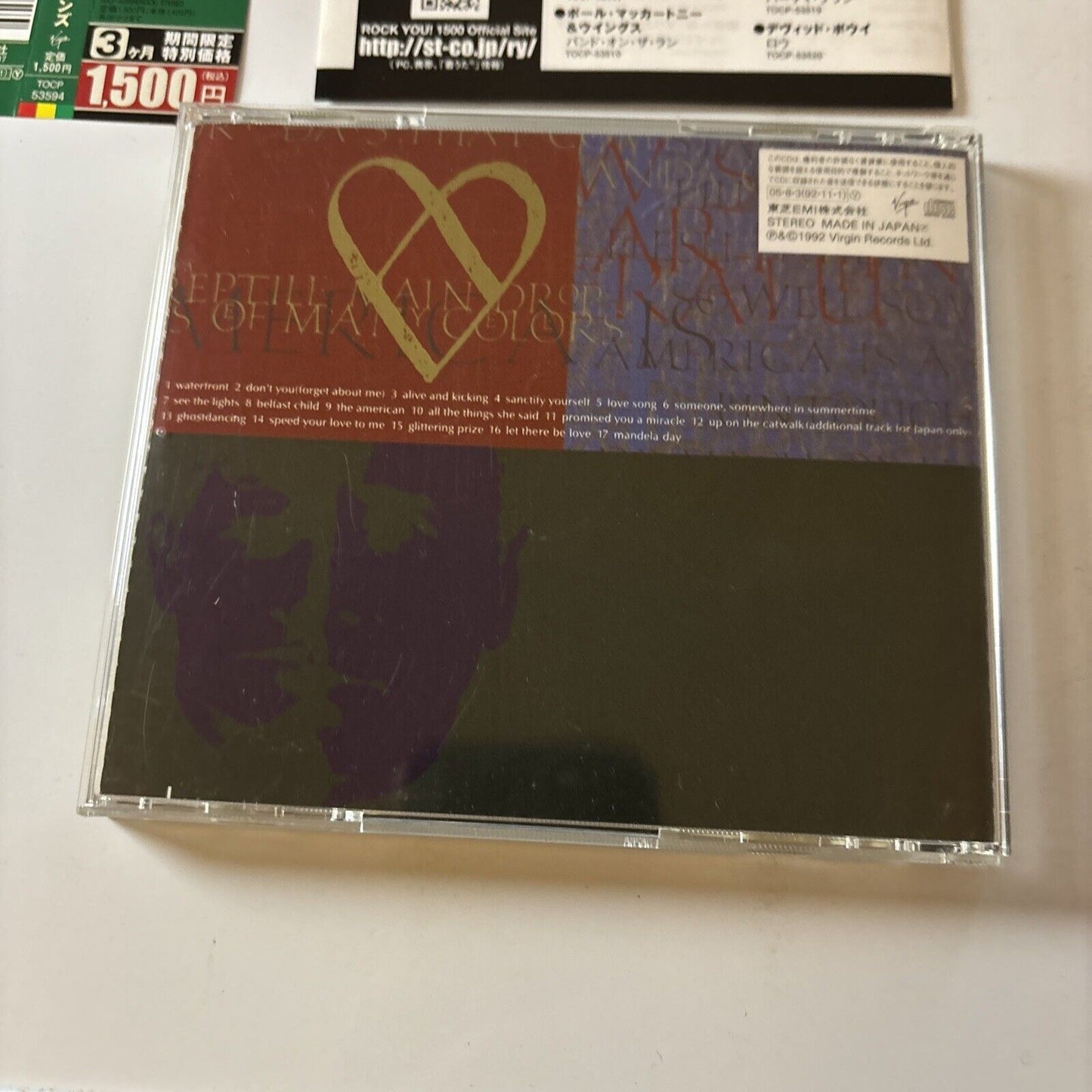 Simple Minds - Glittering Prize 81/92 (CD, 2005) Japan Obi Tocp-53594