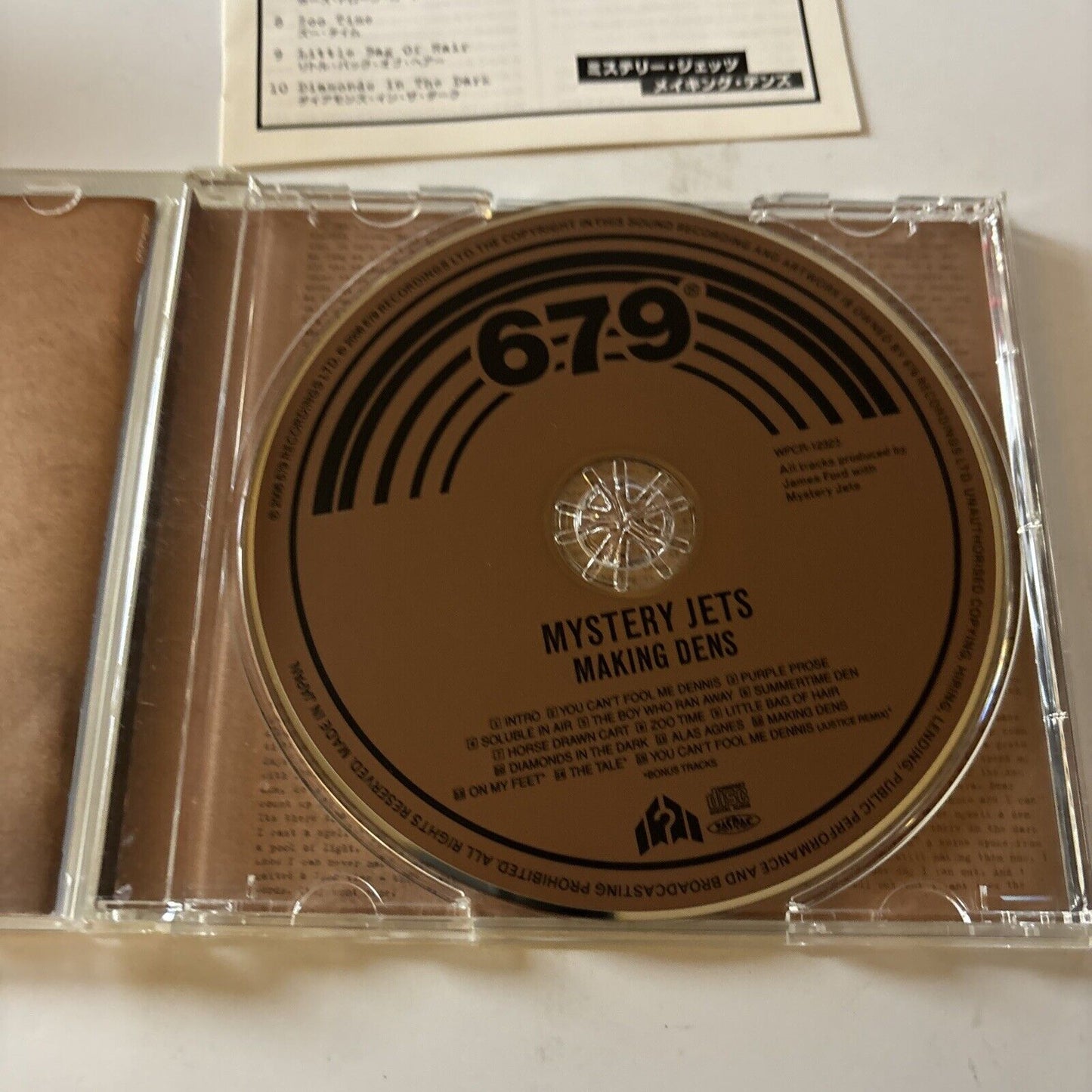 Mystery Jets - Making Dens (CD, 2006) Japan Wpcr-12323