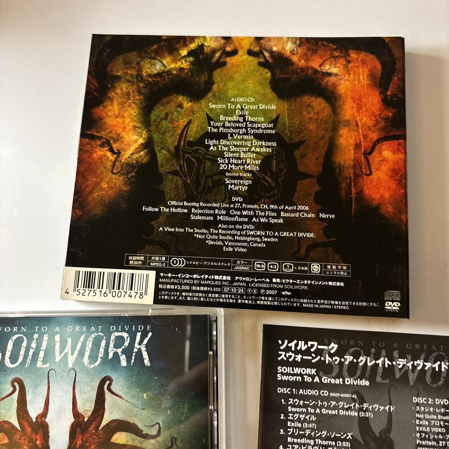Soilwork - Sworn to a Great Divide (CD + DVD, 2007) Japan Mizp-60007