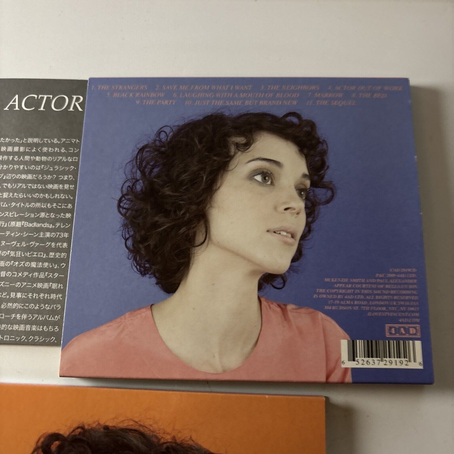 St. Vincent - Actor (CD, 2009) Japan Cad-2919cd