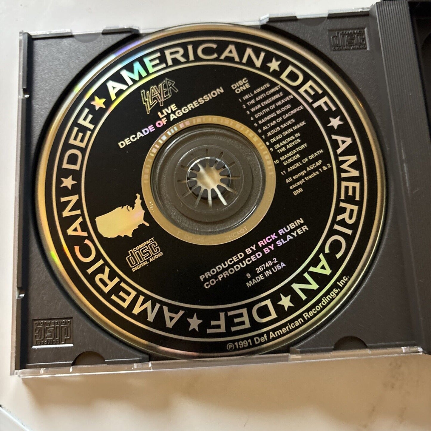 Slayer - Decade Of Aggression Live (CD, 1991, 2-Disc) 926748-2