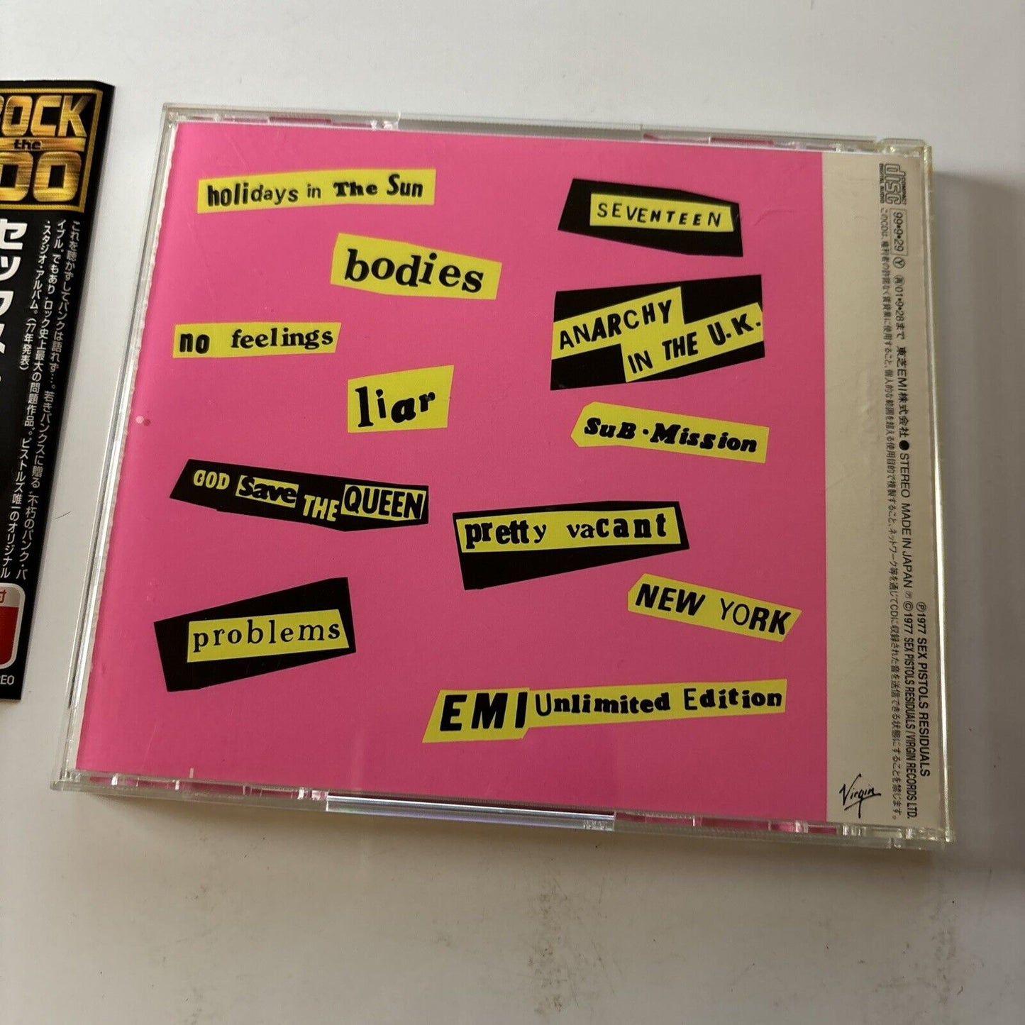 Never Mind The Bollocks Here's The Sex Pistols (CD, 1977) Japan Obi Tocp-53098