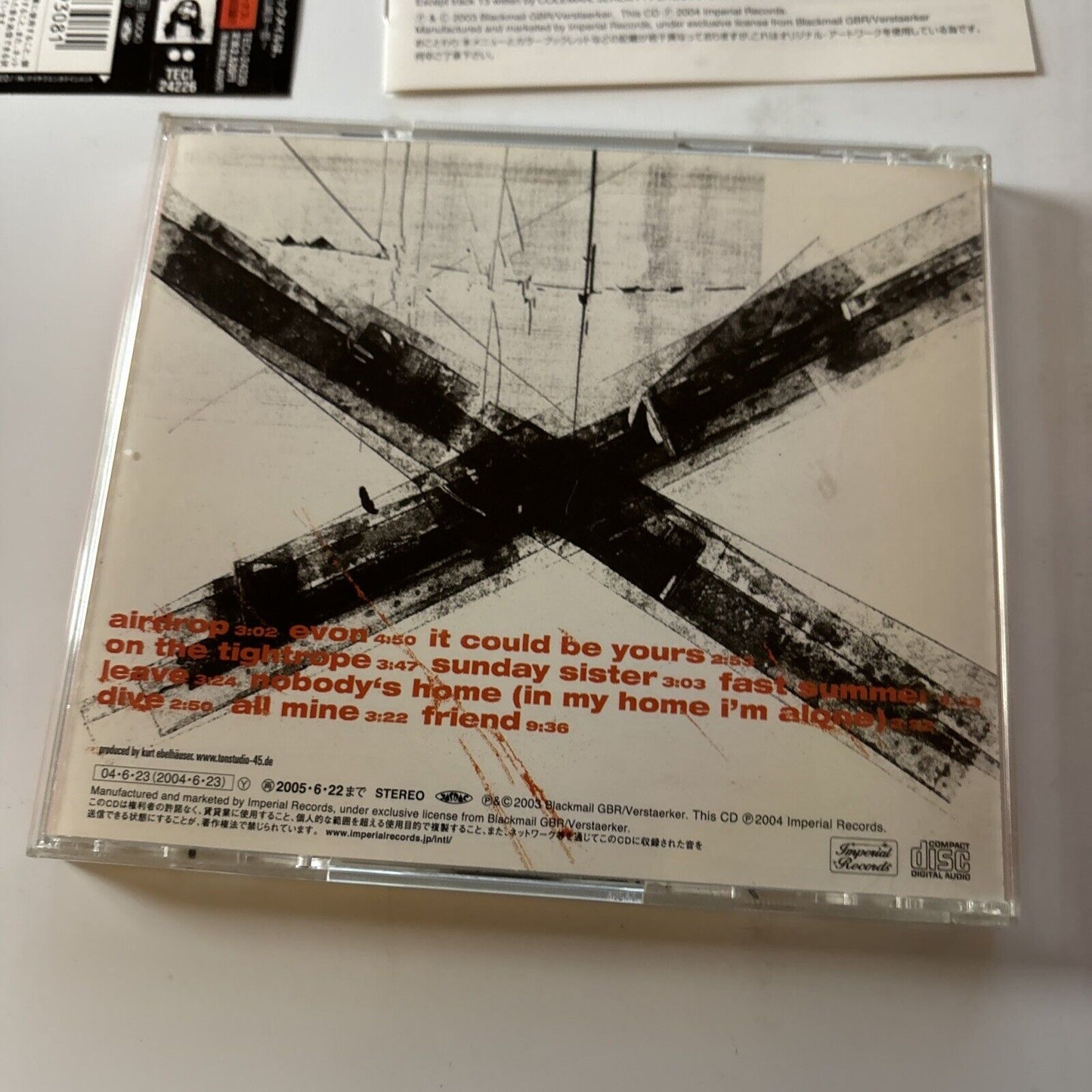 Blackmail - Friend or Foe? (CD, 2004) Japan Obi Teci-24226