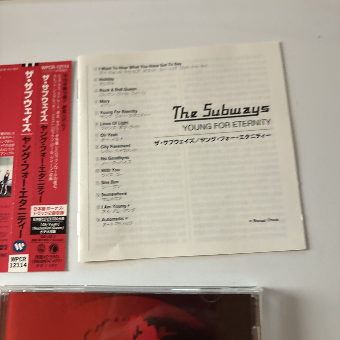The Subways - Young for Eternity (CD, 2006) Japan Obi Wpcr-12114
