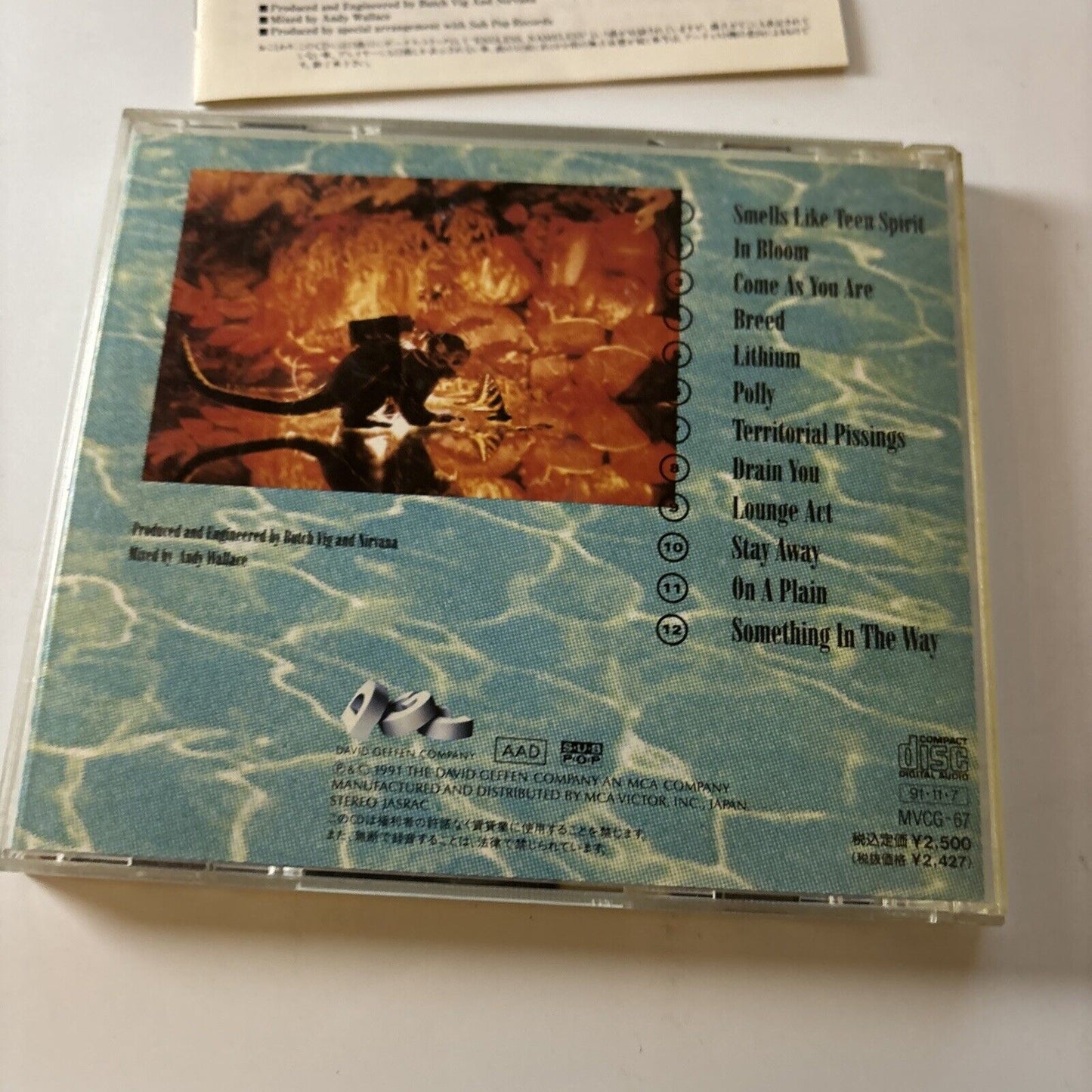 Nirvana - Nevermind (CD, 1991) Japan Mvcg-67