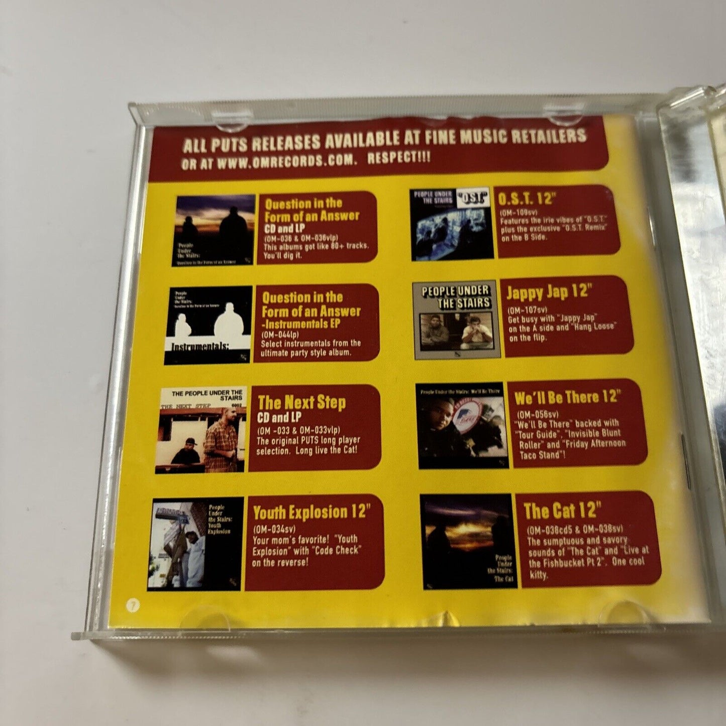 People Under the Stairs - O.S.T. (Original Soundtrack) (CD, 2002)