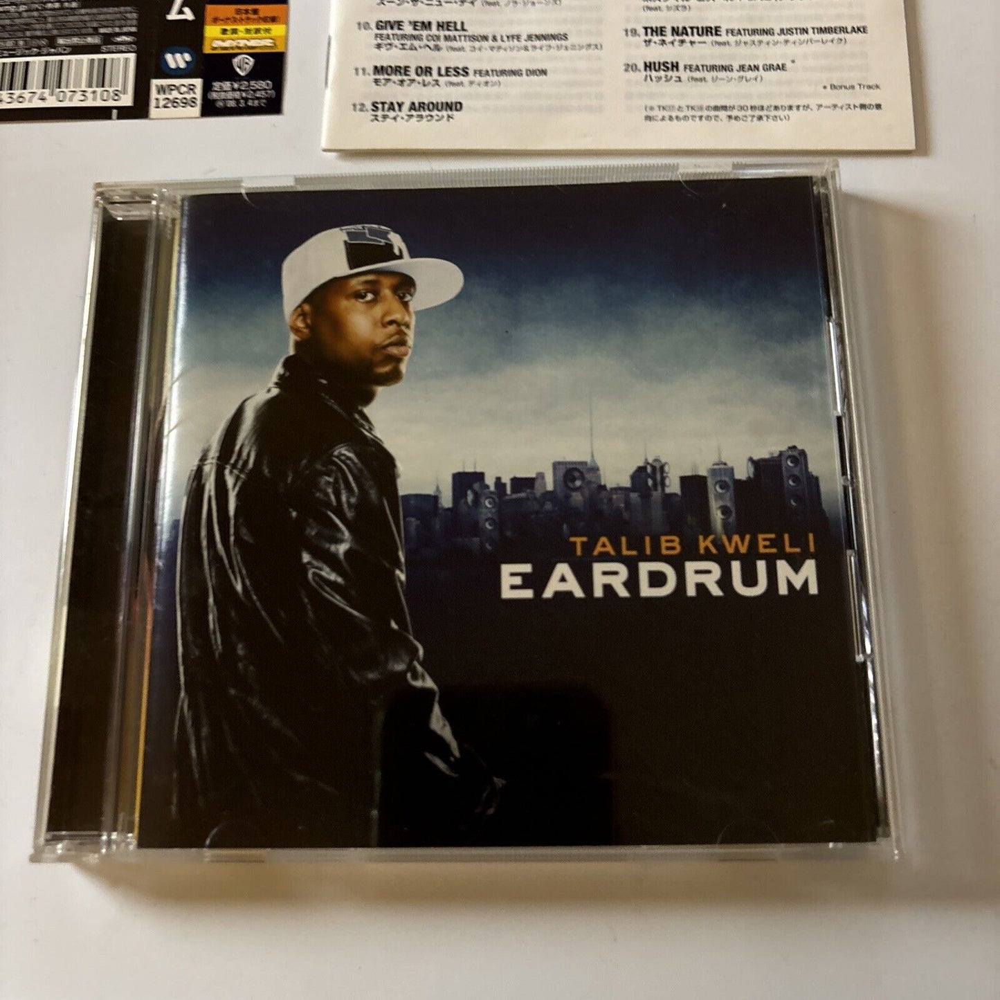 Talib Kweli - Eardrum [Japan Bonus Tracks] (CD, 2007) Japan Obi Wpcr-12698