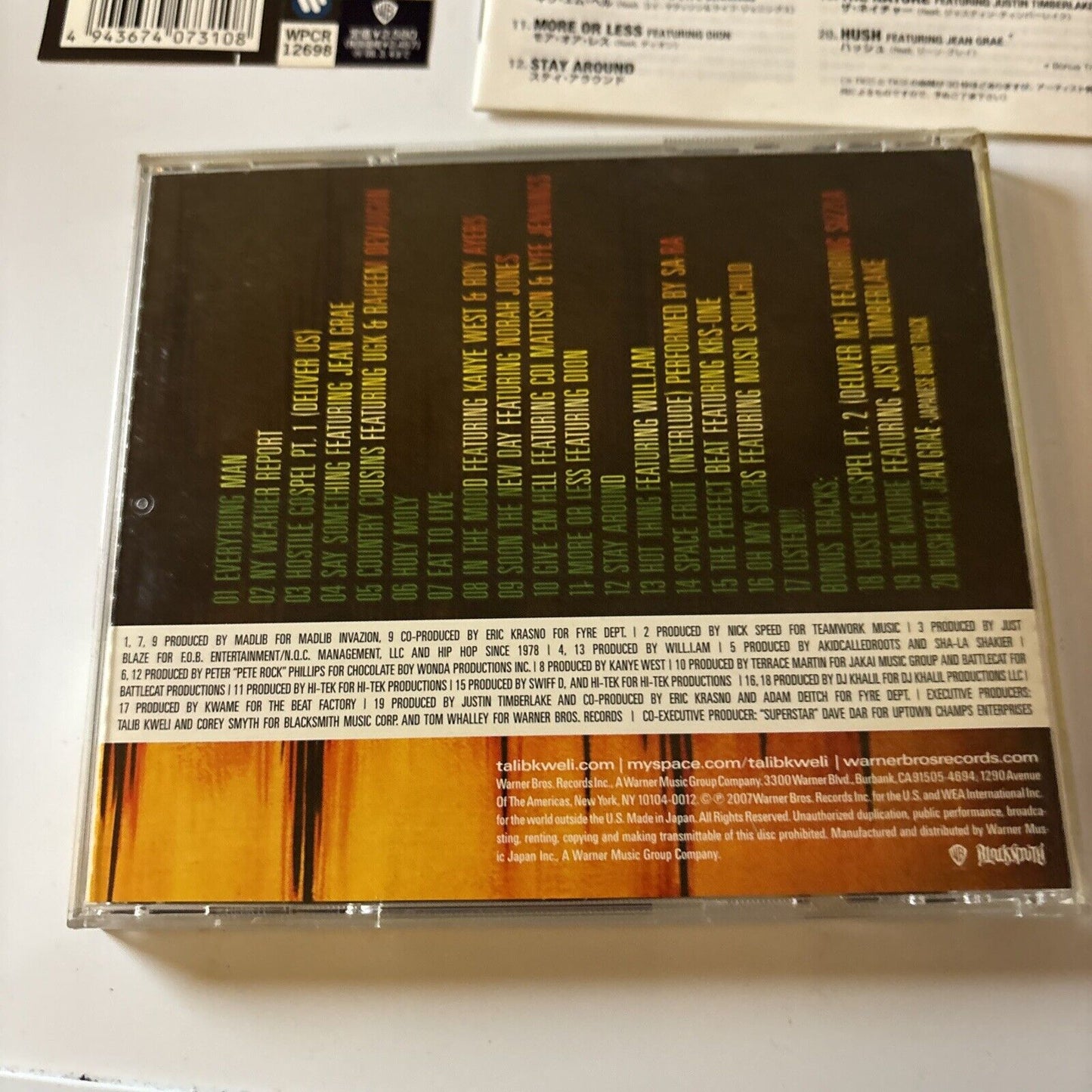 Talib Kweli - Eardrum [Japan Bonus Tracks] (CD, 2007) Japan Obi Wpcr-12698