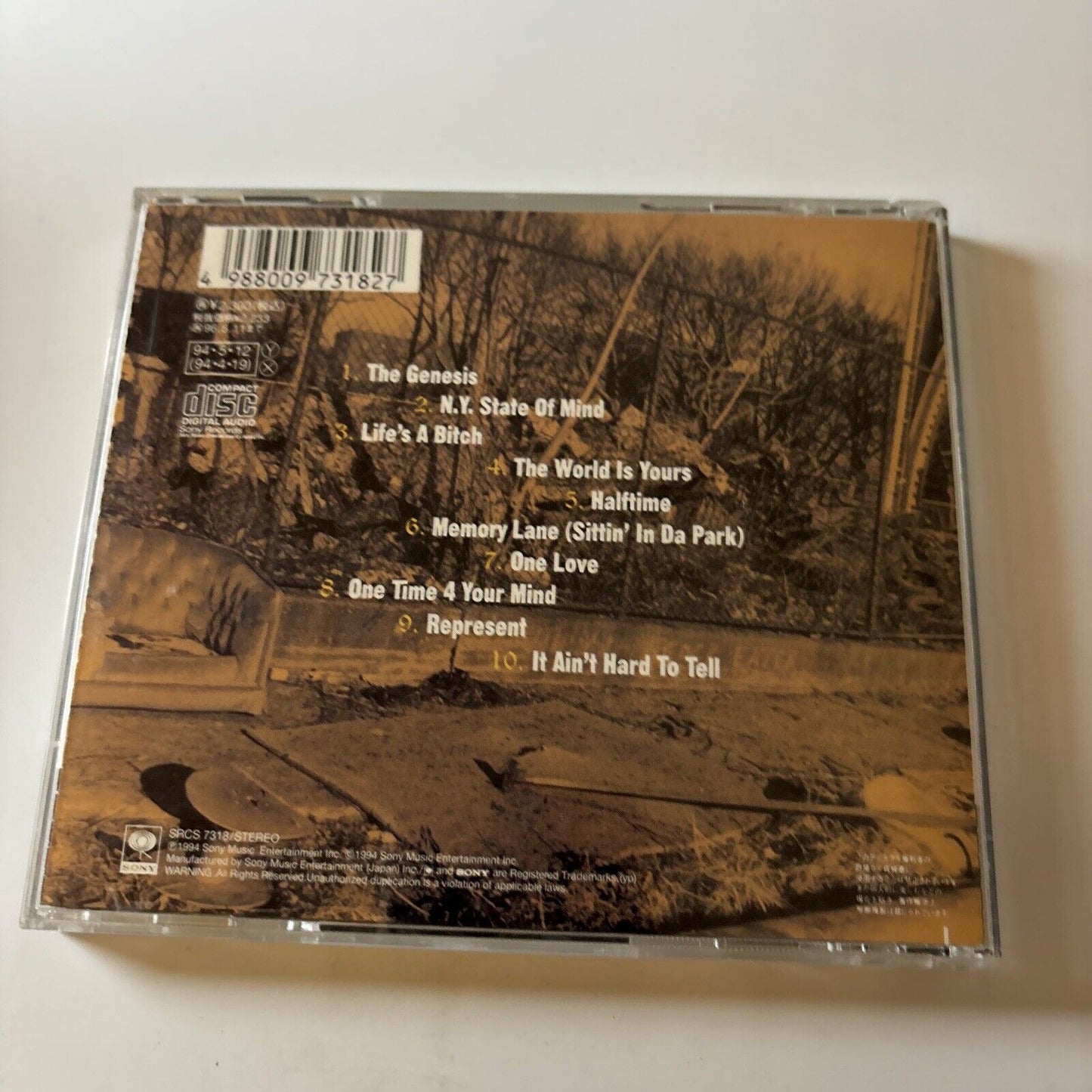 Nas - Illmatic (CD, 1994) Japan Srcs-7318