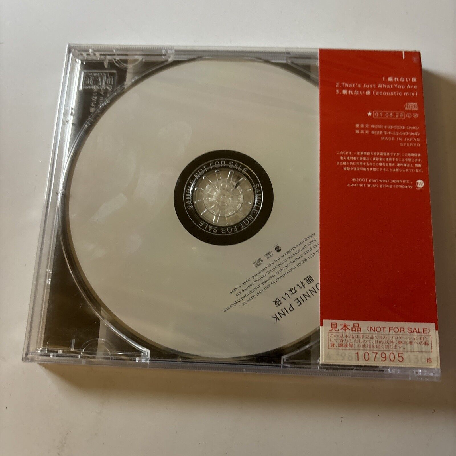Bonnie Pink 眠れない夜 (CD, 2001) *New Sealed* Japan Obi Amcn-4551 