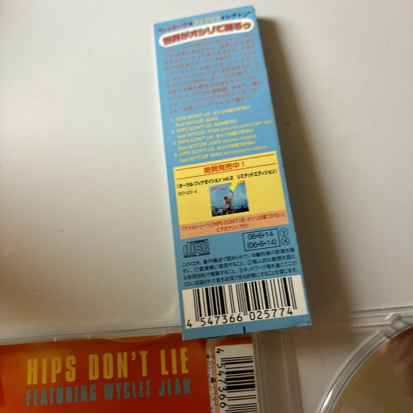 Shakira Featuring Wyclef Jean - Hips Don't Lie (CD, 2006) Japan Obi Eicp-637