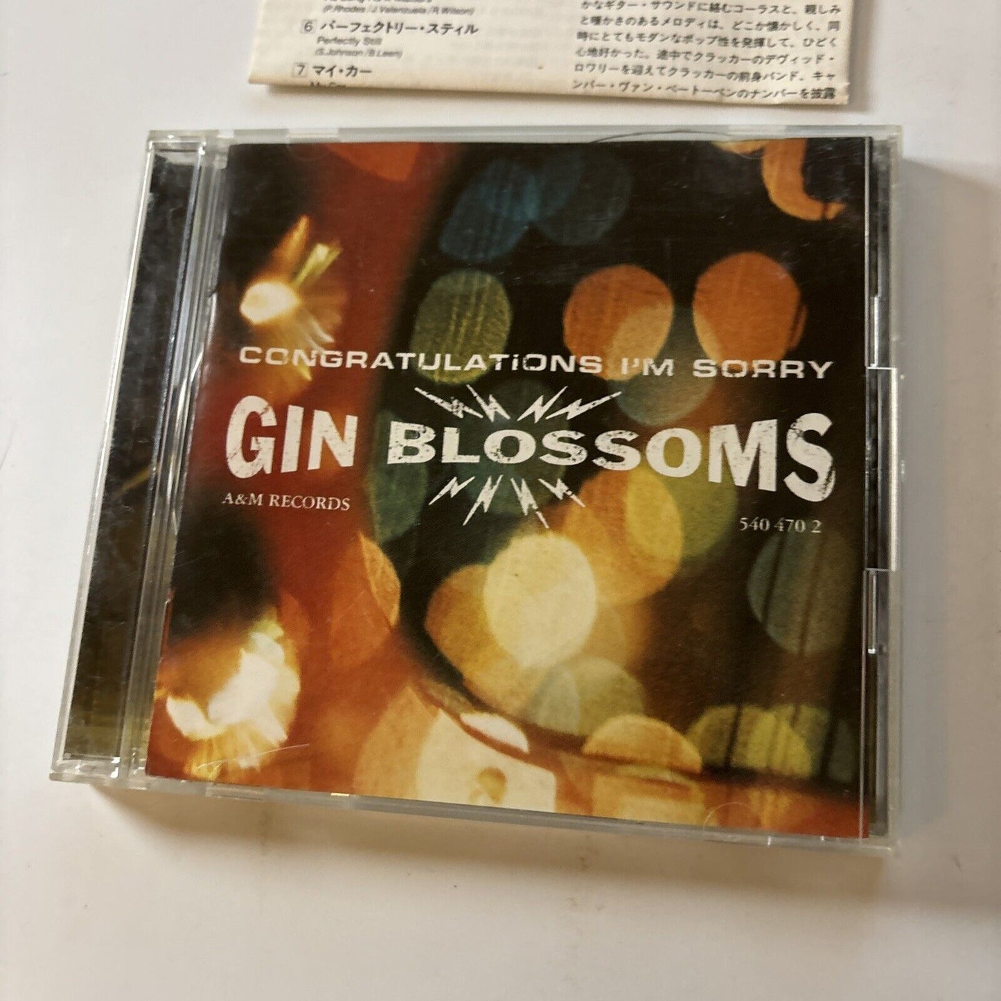 Gin Blossoms - Congratulations I'm Sorry (CD, 1996) Japan Pocm-1160