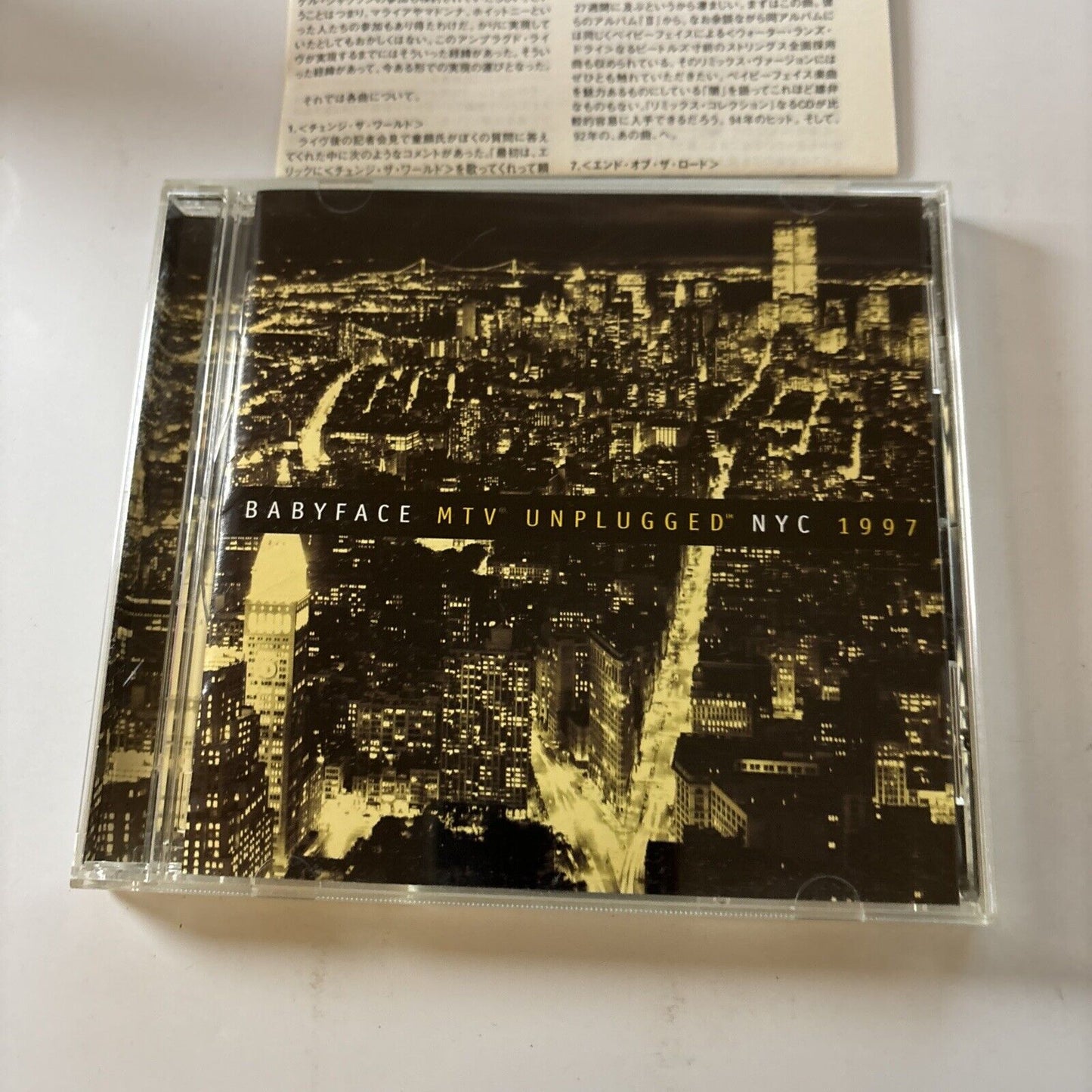 Babyface - MTV Unplugged NYC 1997 (CD, 1997)  Japan Srcs-8533