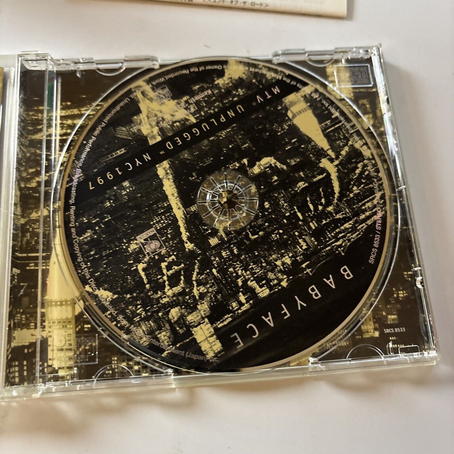 Babyface - MTV Unplugged NYC 1997 (CD, 1997)  Japan Srcs-8533