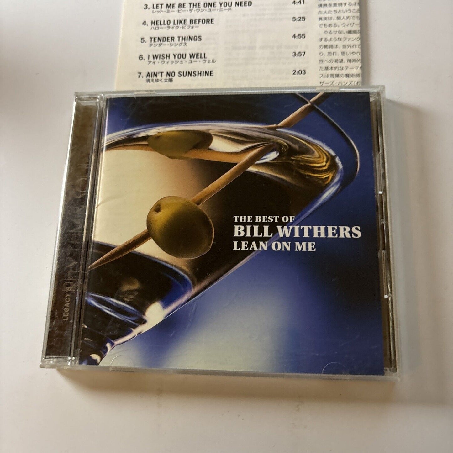 Bill Withers - The Best Of Bill Withers - Lean On Me (CD, 2000) Japan Srcs-9814