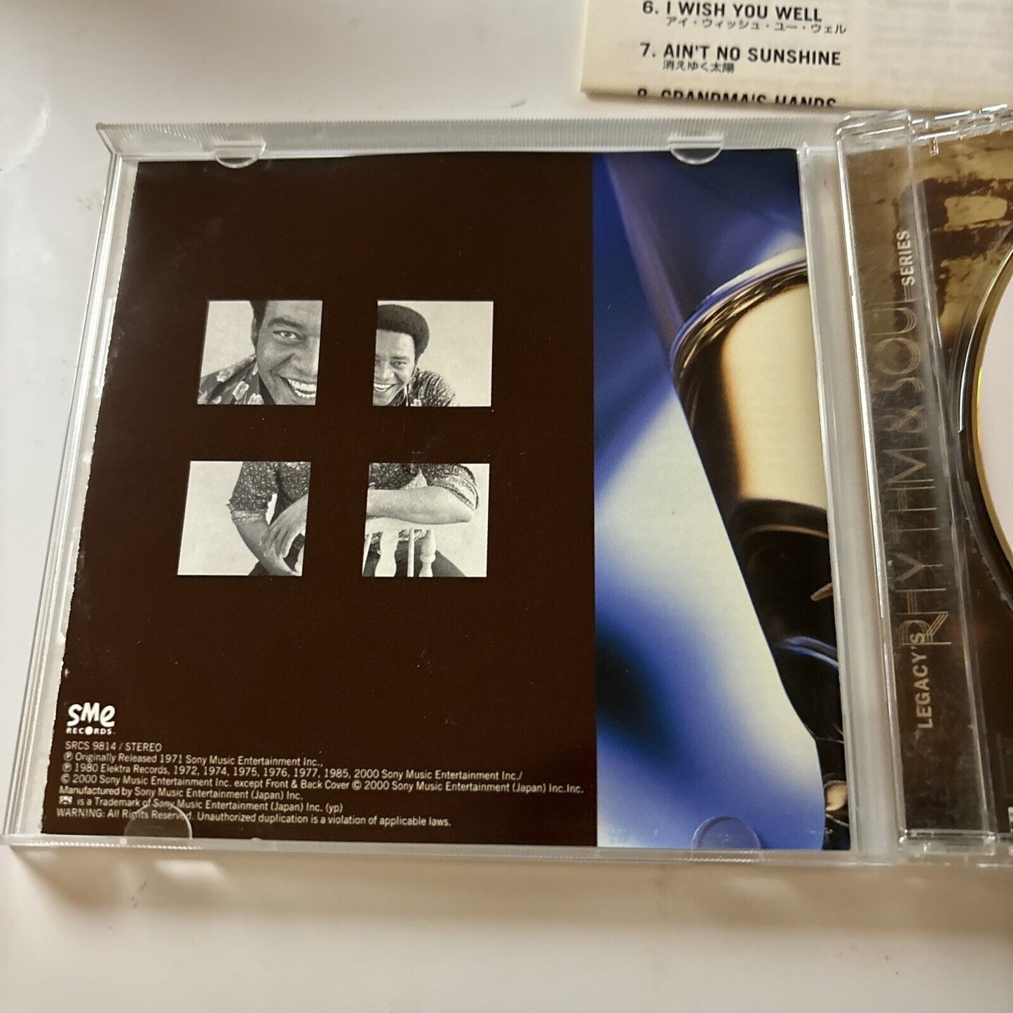 Bill Withers - The Best Of Bill Withers - Lean On Me (CD, 2000) Japan Srcs-9814