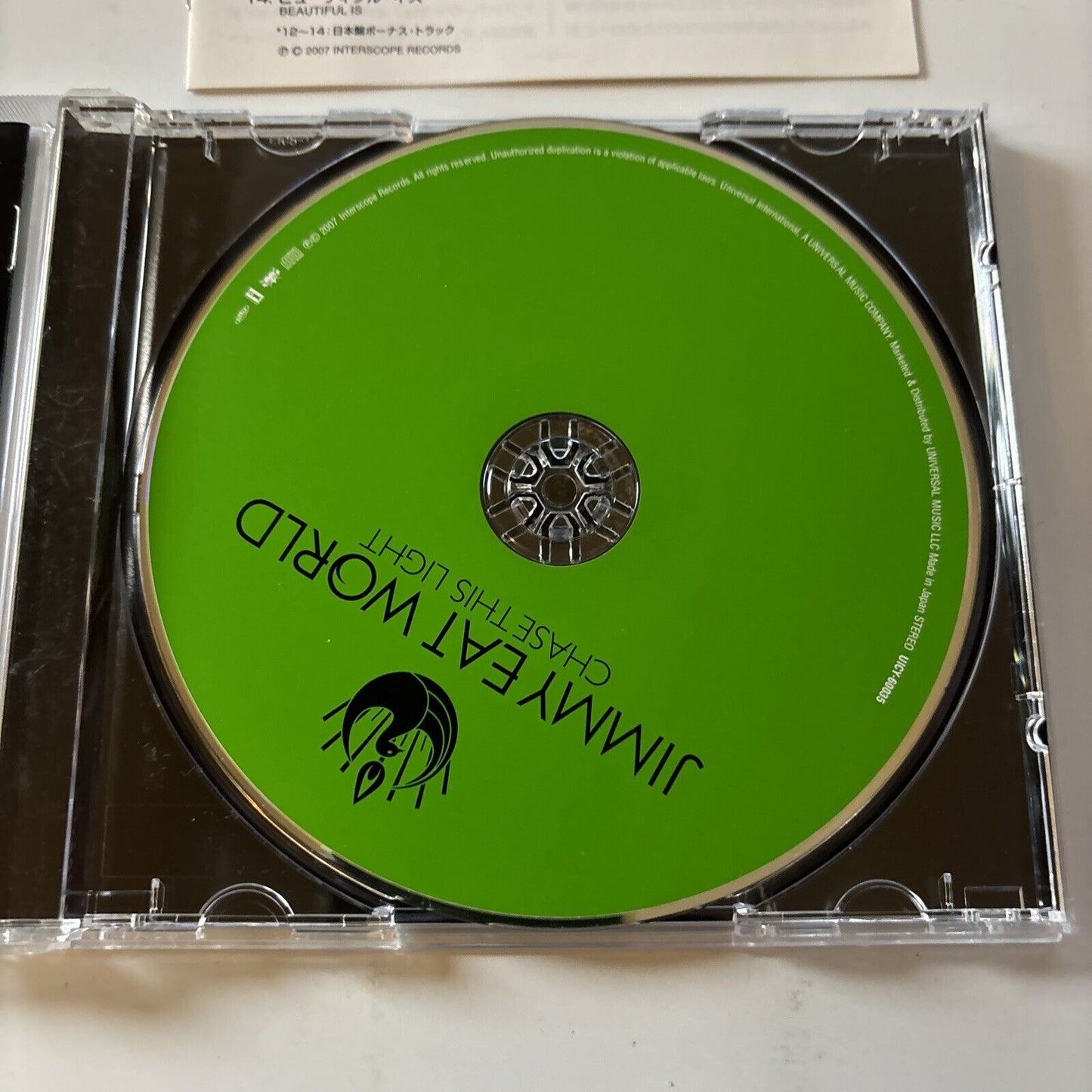 Jimmy Eat World - Chase The Light [Japan Bonus Track] (CD 2007) Japan Uicy-60035