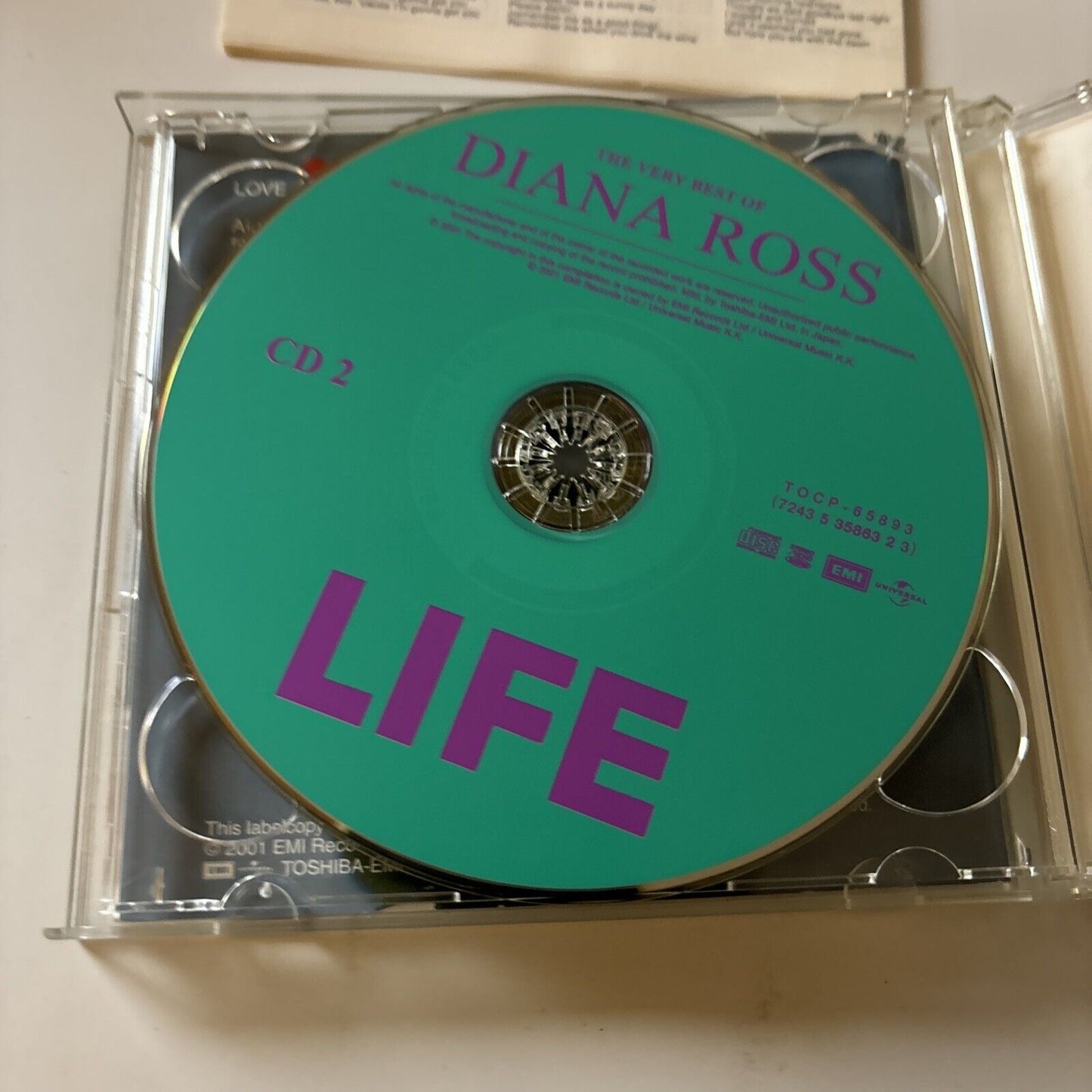 The Very Best Of Diana Ross - Love & Life (CD, 2001) Japan Tocp-65892-93