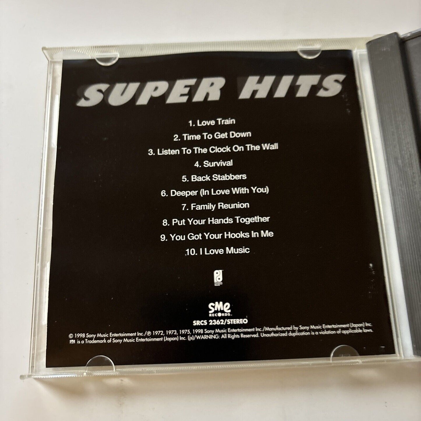 The O'Jays - Super Hits (CD, 1998) Japan Srcs-2362