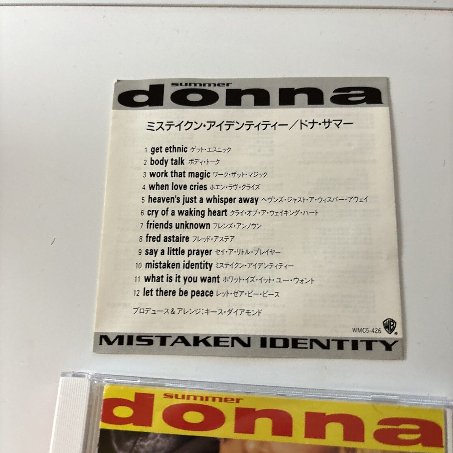 Donna Summer - Mistaken Identity (CD, 1991) Japan Wmc5-426