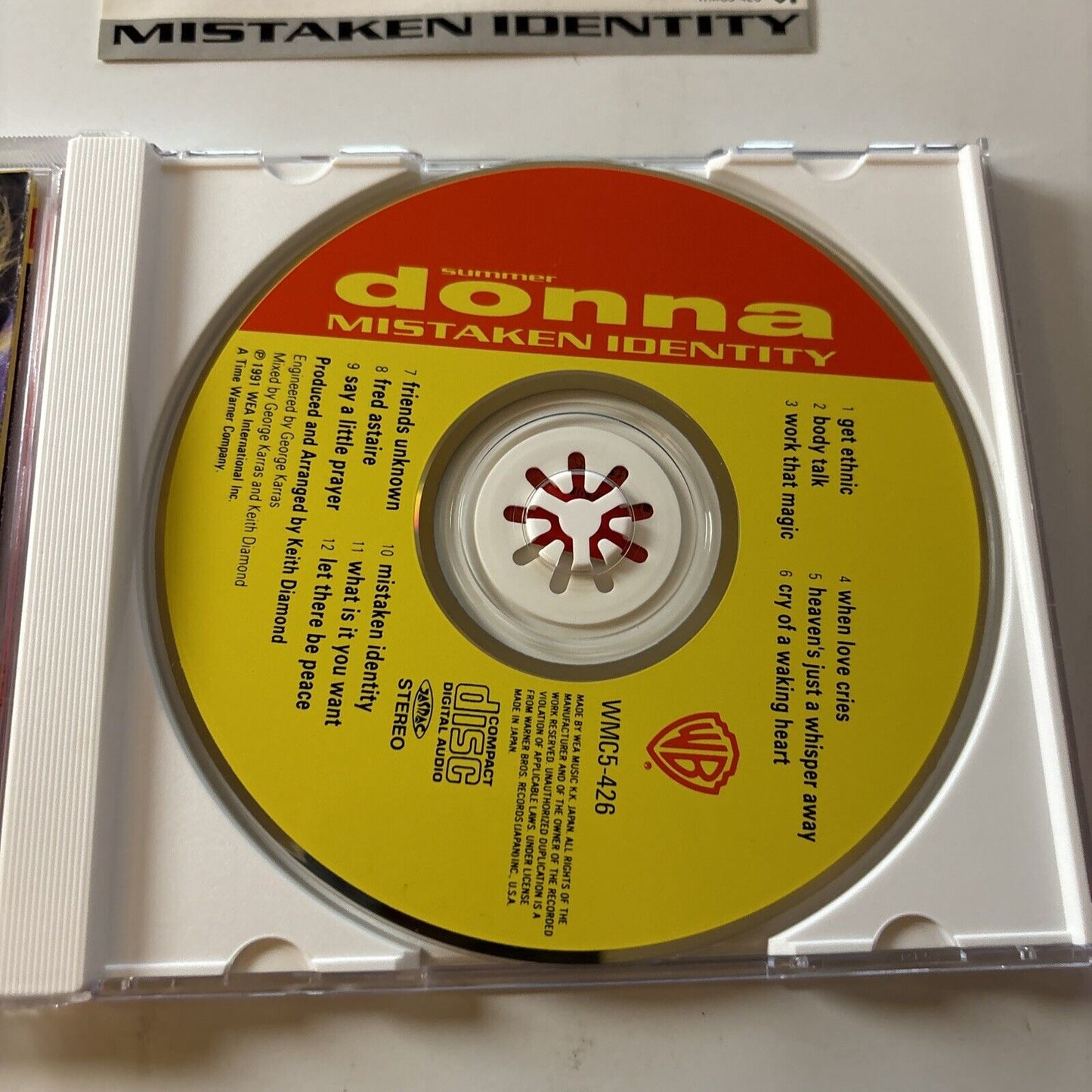 Donna Summer - Mistaken Identity (CD, 1991) Japan Wmc5-426