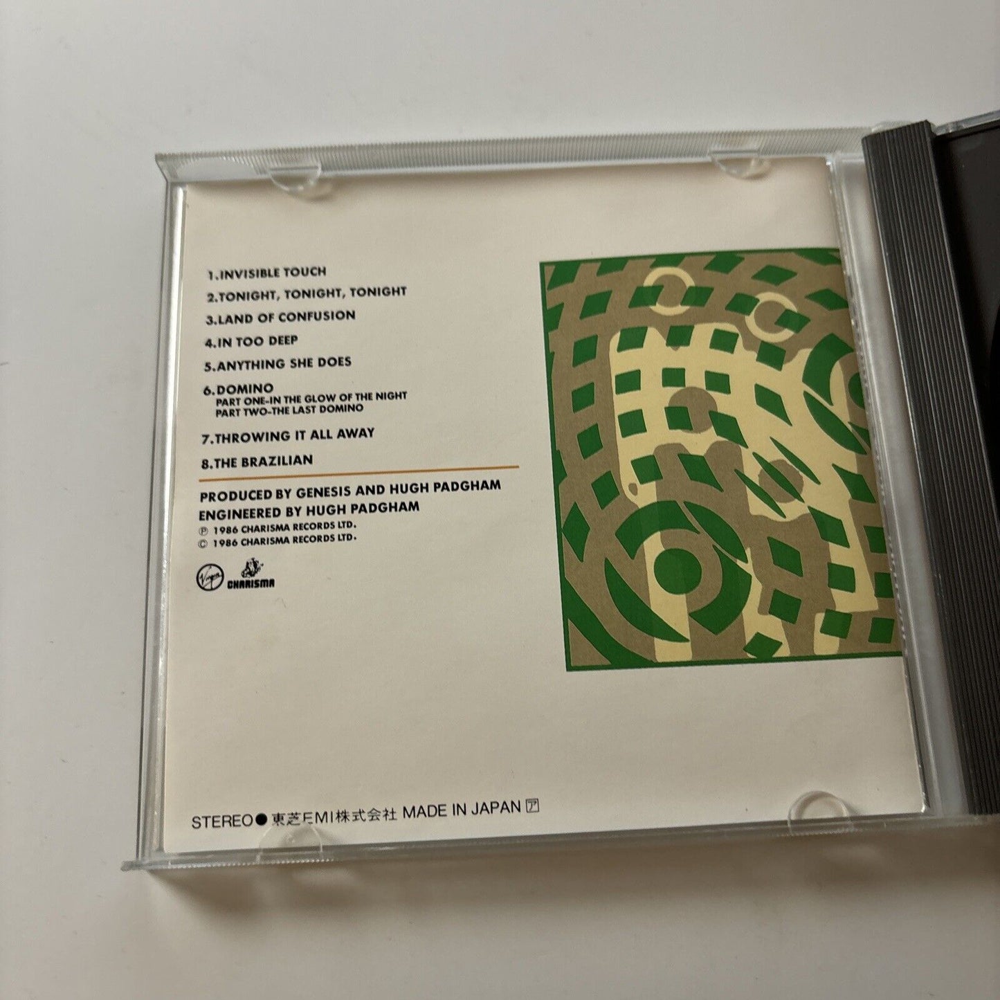 Genesis - Invisible Touch (CD, 1987) Japan 32vd-1023