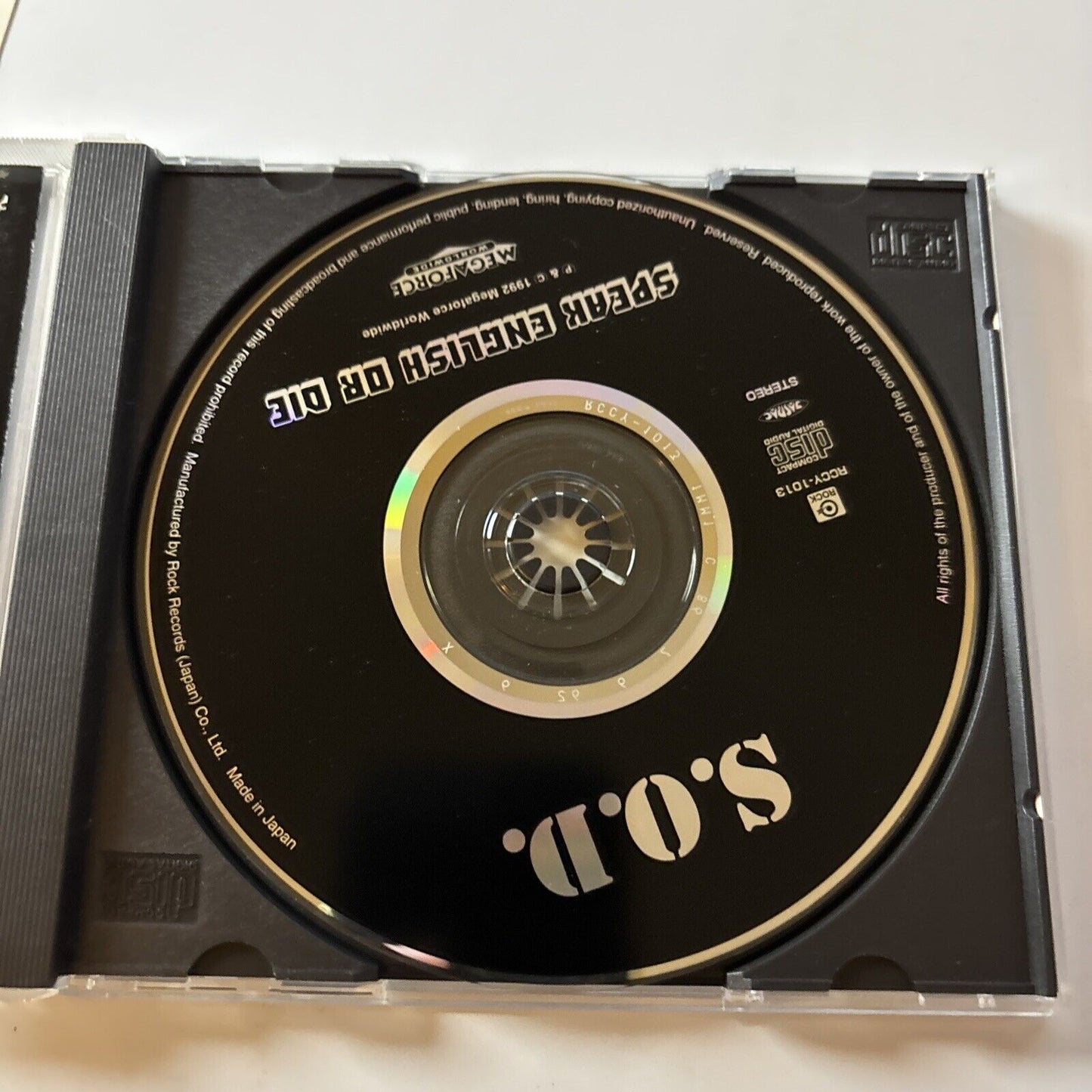 Stormtroopers Of Death - Speak English Or Die (CD, 1998) Japan Obi Rccy-1013