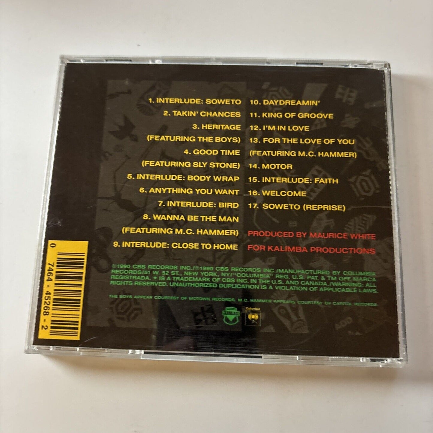 Earth, Wind & Fire - Heritage (CD, 1990) Ck-45268