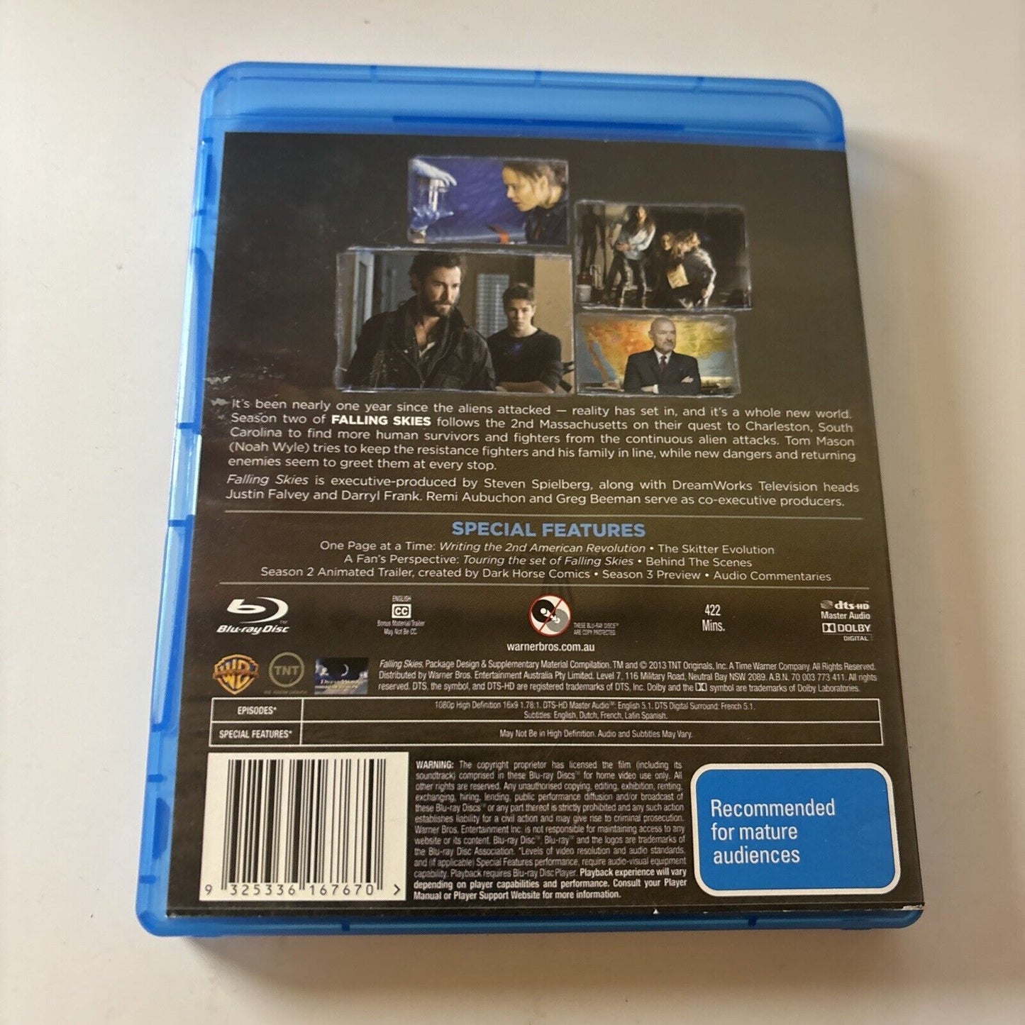Falling Skies : Season 2 (Blu-ray, 2012) Sarah Carter, Bruce Gray Region B