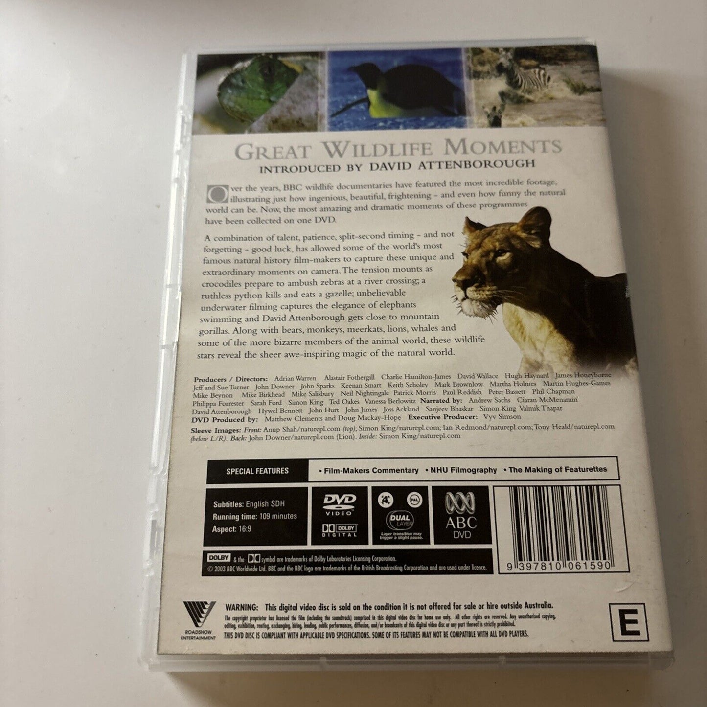 Great Wildlife Moments with David Attenborough (DVD, 2003) Region 4