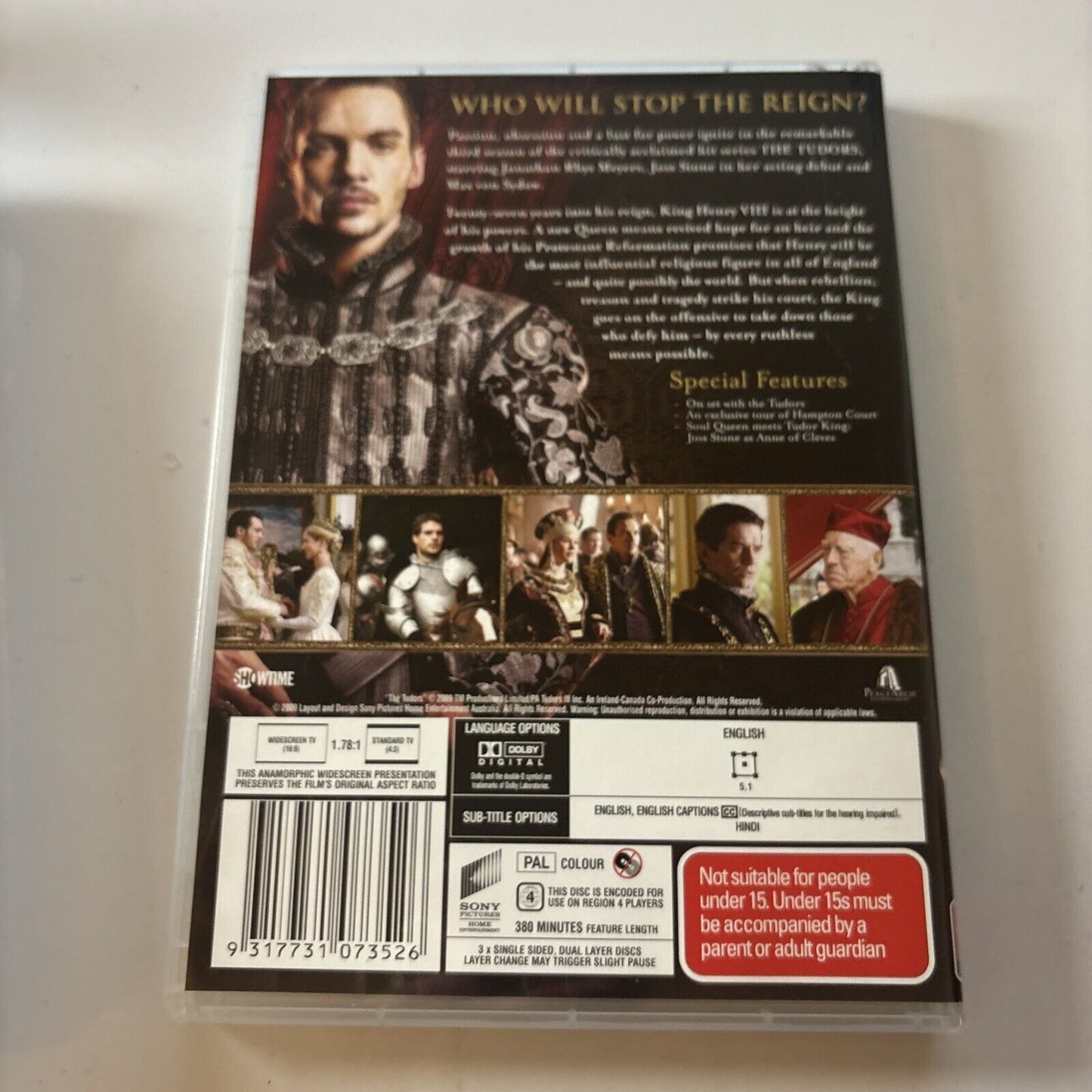 The Tudors : Complete Season 1 2 3 4 (DVD, 2010, 12-Disc) Region 4