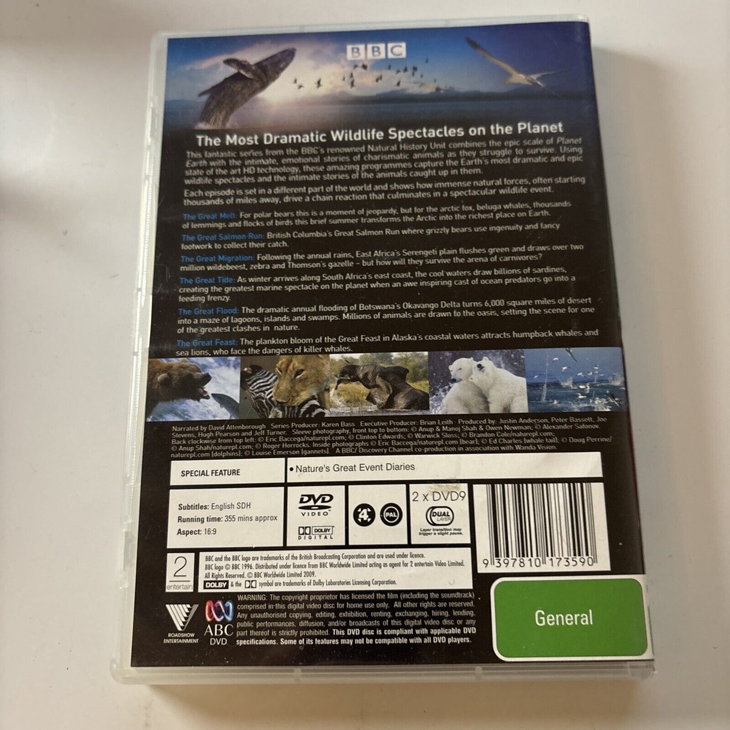 BBC Nature's Great events (DVD, 2009) David Attenborough Region 4
