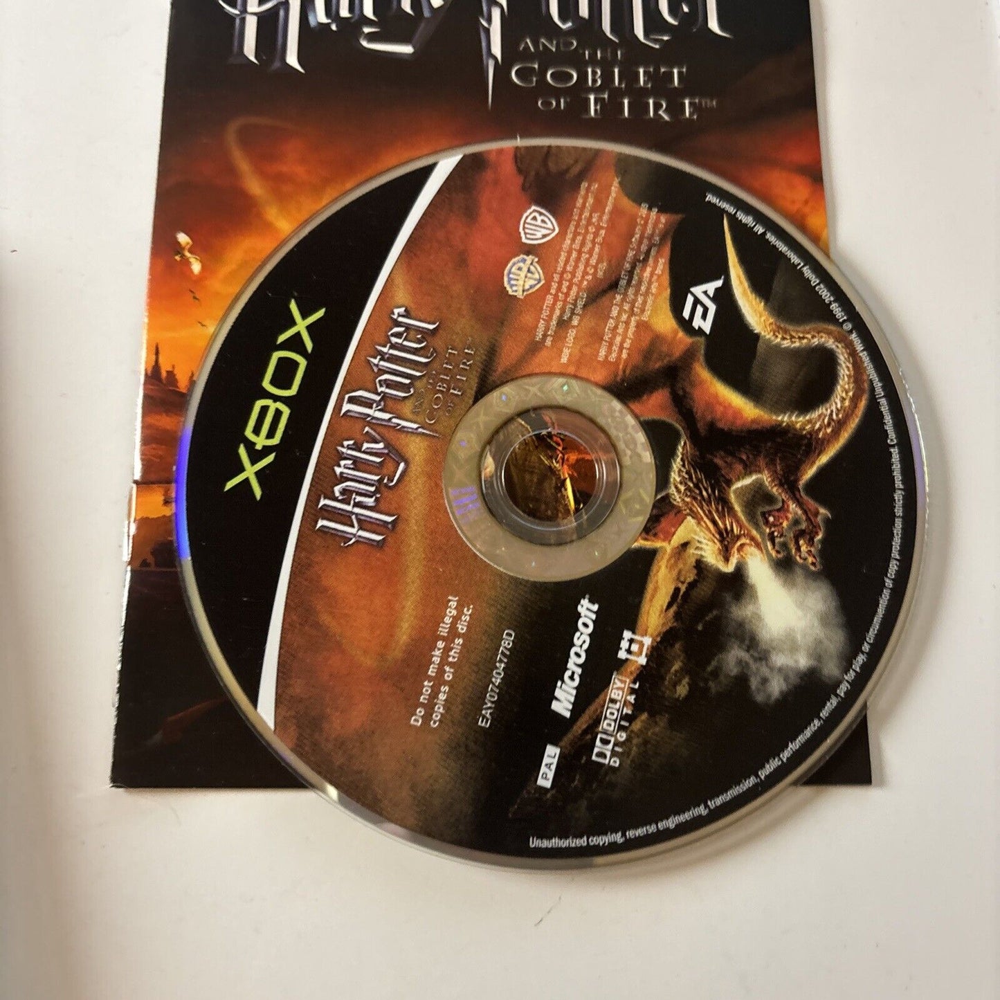Harry Potter & The Chamber Of Secrets / Goblet Of Fire Xbox Original Manual PAL