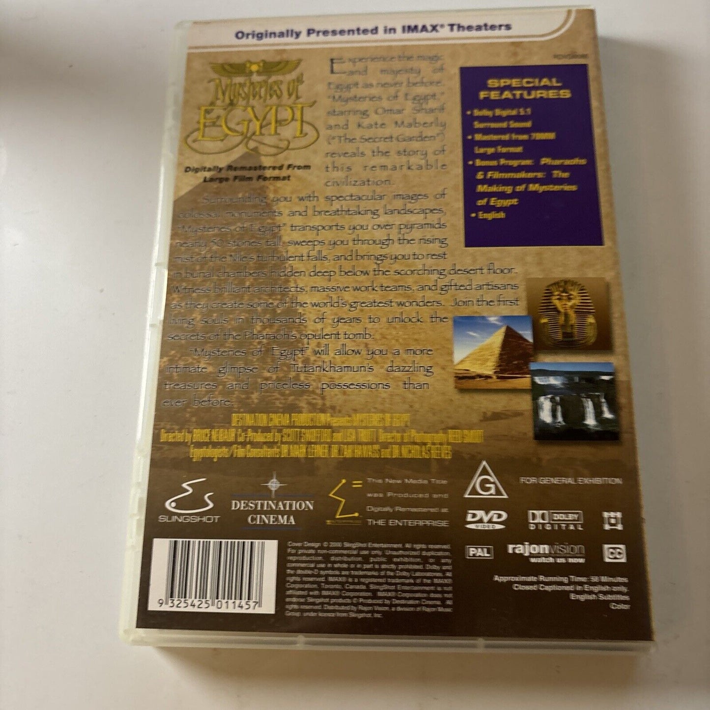 Imax - Mysteries of Egypt (DVD, 2000) NEW All Regions