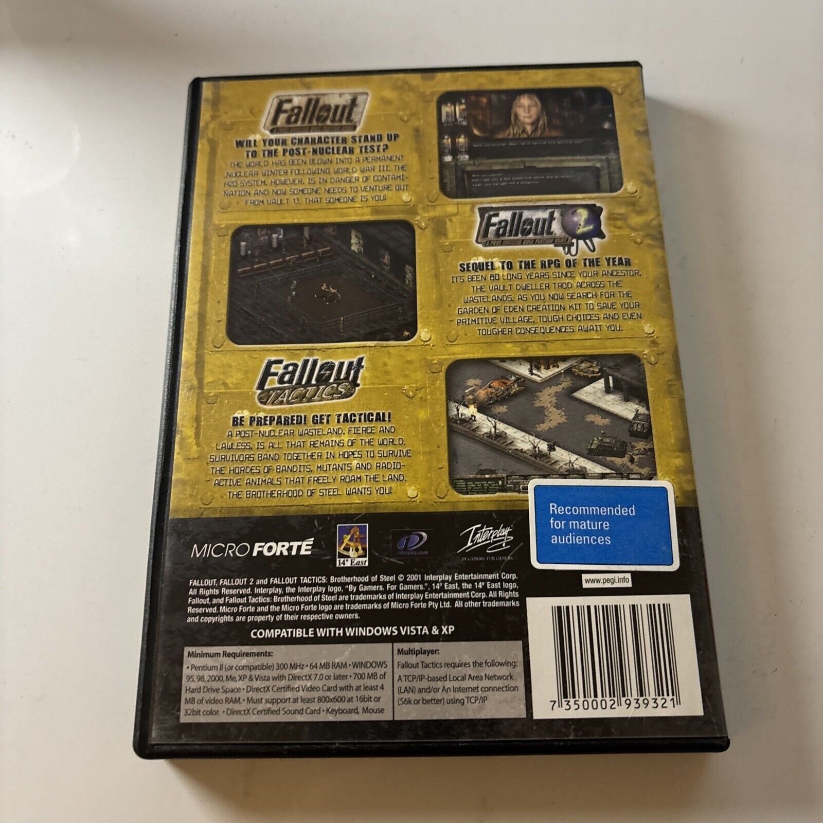 Fallout Collection: Fallout / Fallout 2 / Fallout Tactics PC DVD-ROM 1 ...
