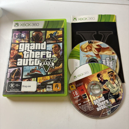 Grand Theft Auto V (Microsoft Xbox 360, 2013) Manual PAL