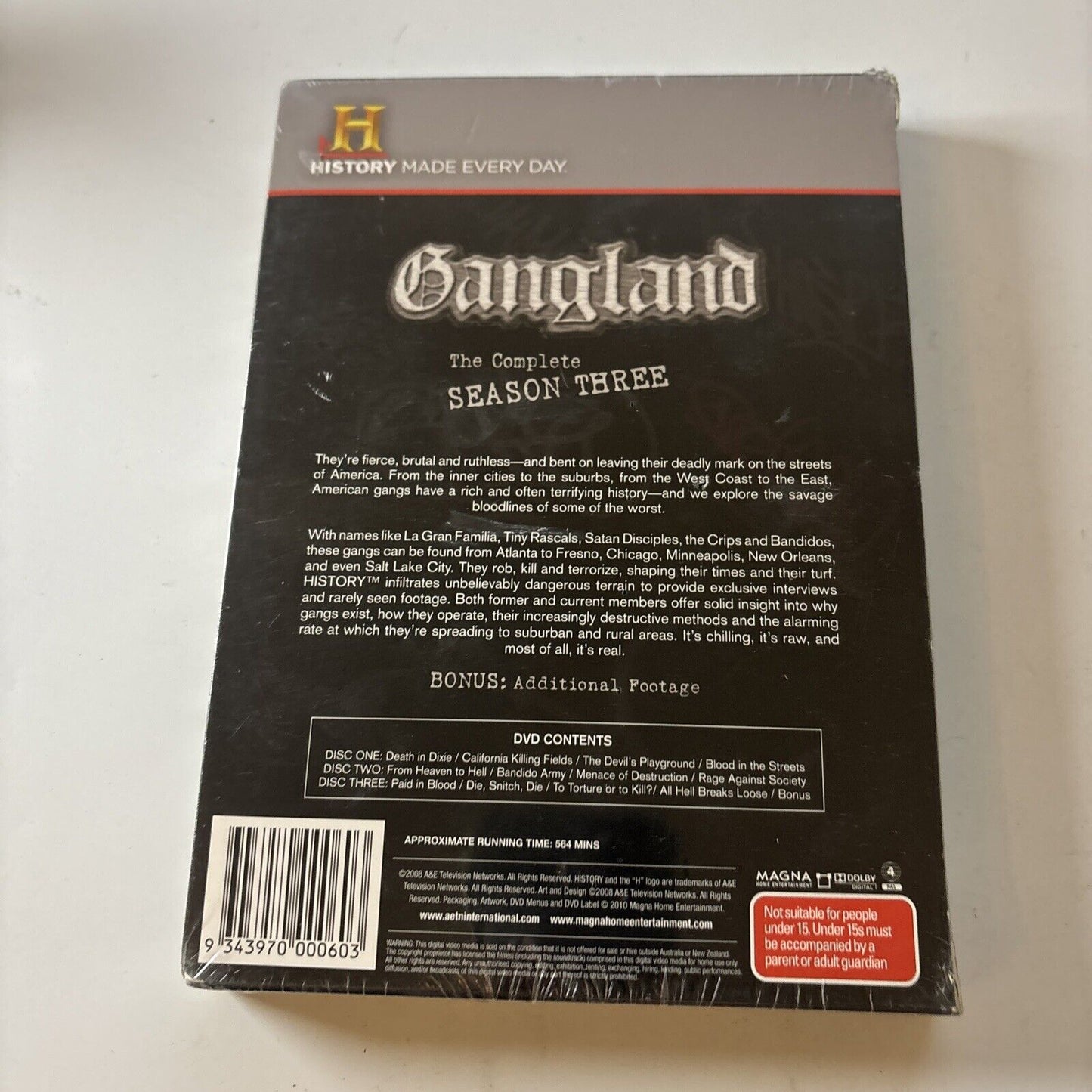 Gangland Undercover : Season 3 (DVD, 2017, 3-Disc) Region 4 *New Sealed*